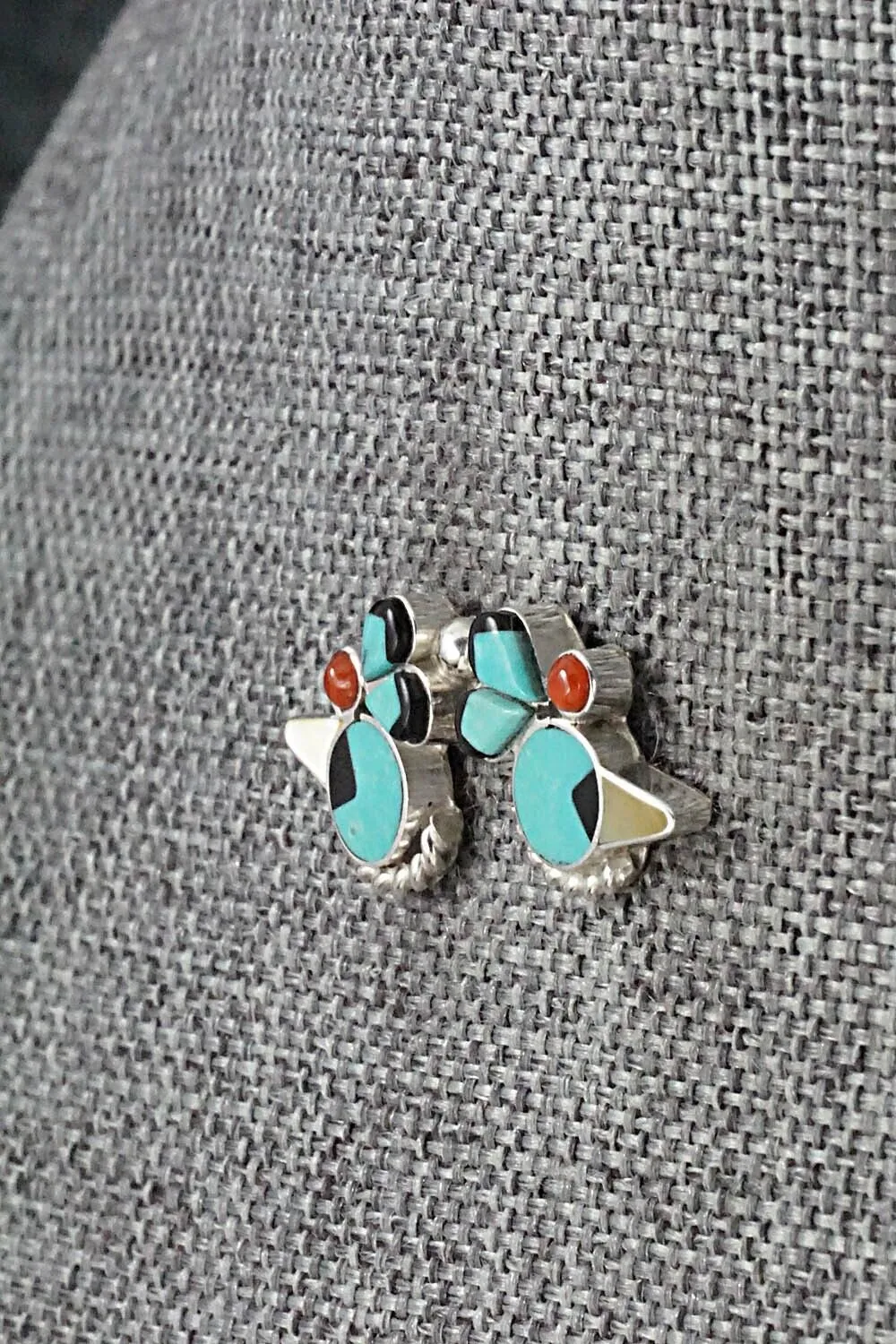 Multi Stone & Sterling Silver Earrings - Michelle Peina