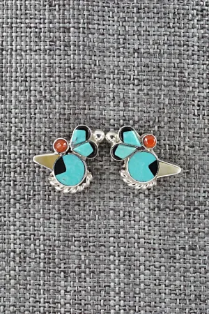 Multi Stone & Sterling Silver Earrings - Michelle Peina