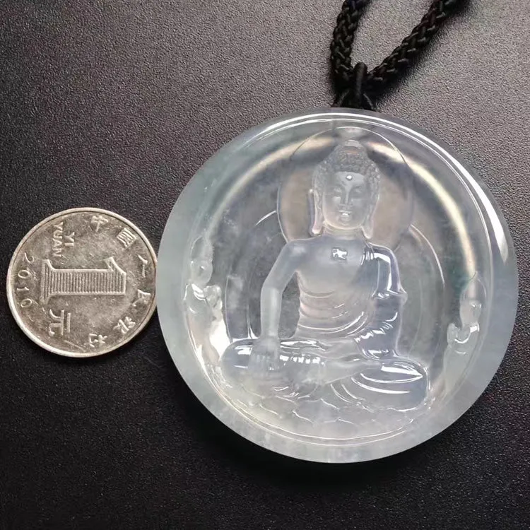 Natural Jade Pendant Jadeite Buddha Pendant PT201