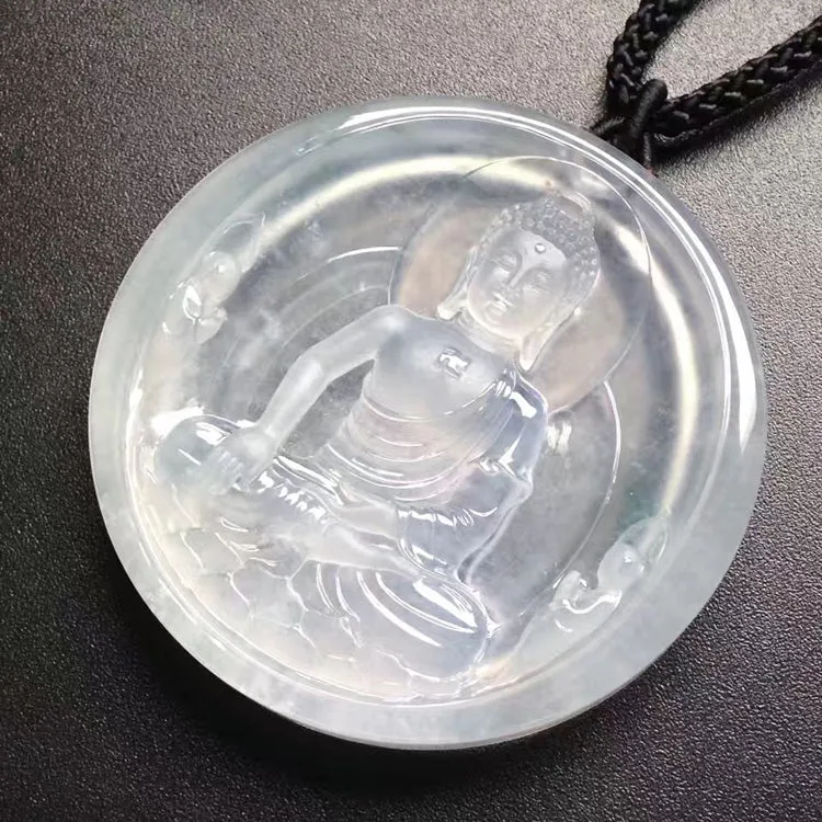 Natural Jade Pendant Jadeite Buddha Pendant PT201