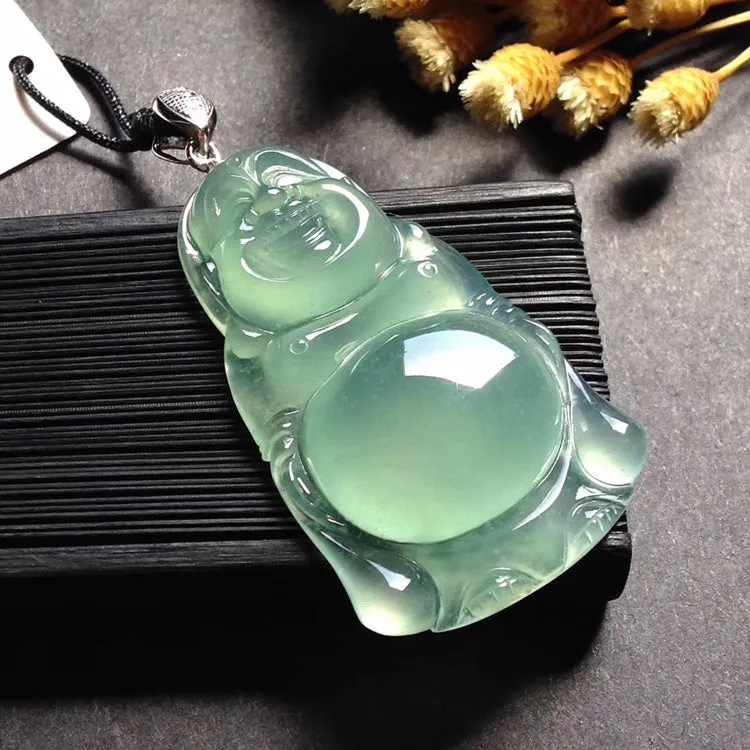 Natural Jade Pendant Jadeite Buddha Pendant PT443