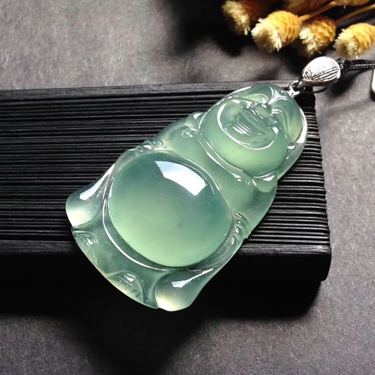 Natural Jade Pendant Jadeite Buddha Pendant PT443