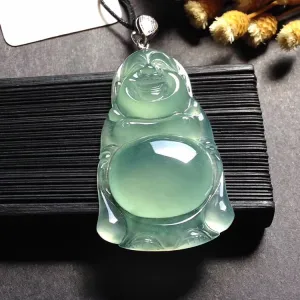 Natural Jade Pendant Jadeite Buddha Pendant PT443
