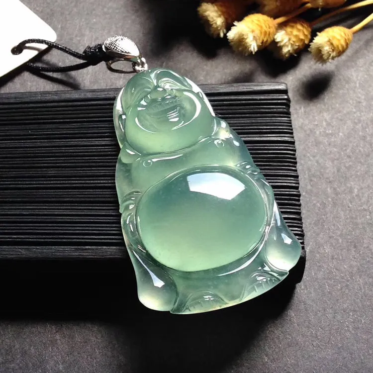Natural Jade Pendant Jadeite Buddha Pendant PT443