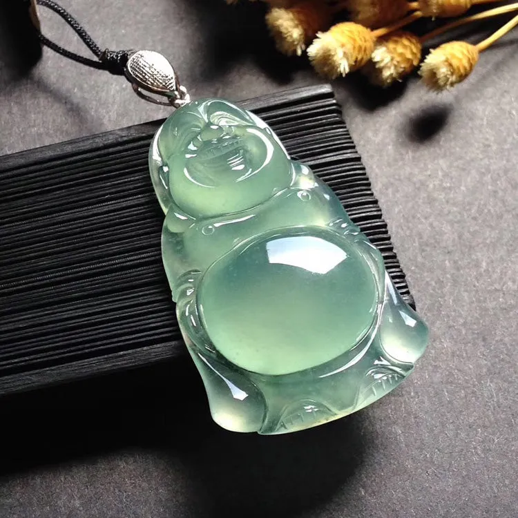 Natural Jade Pendant Jadeite Buddha Pendant PT443