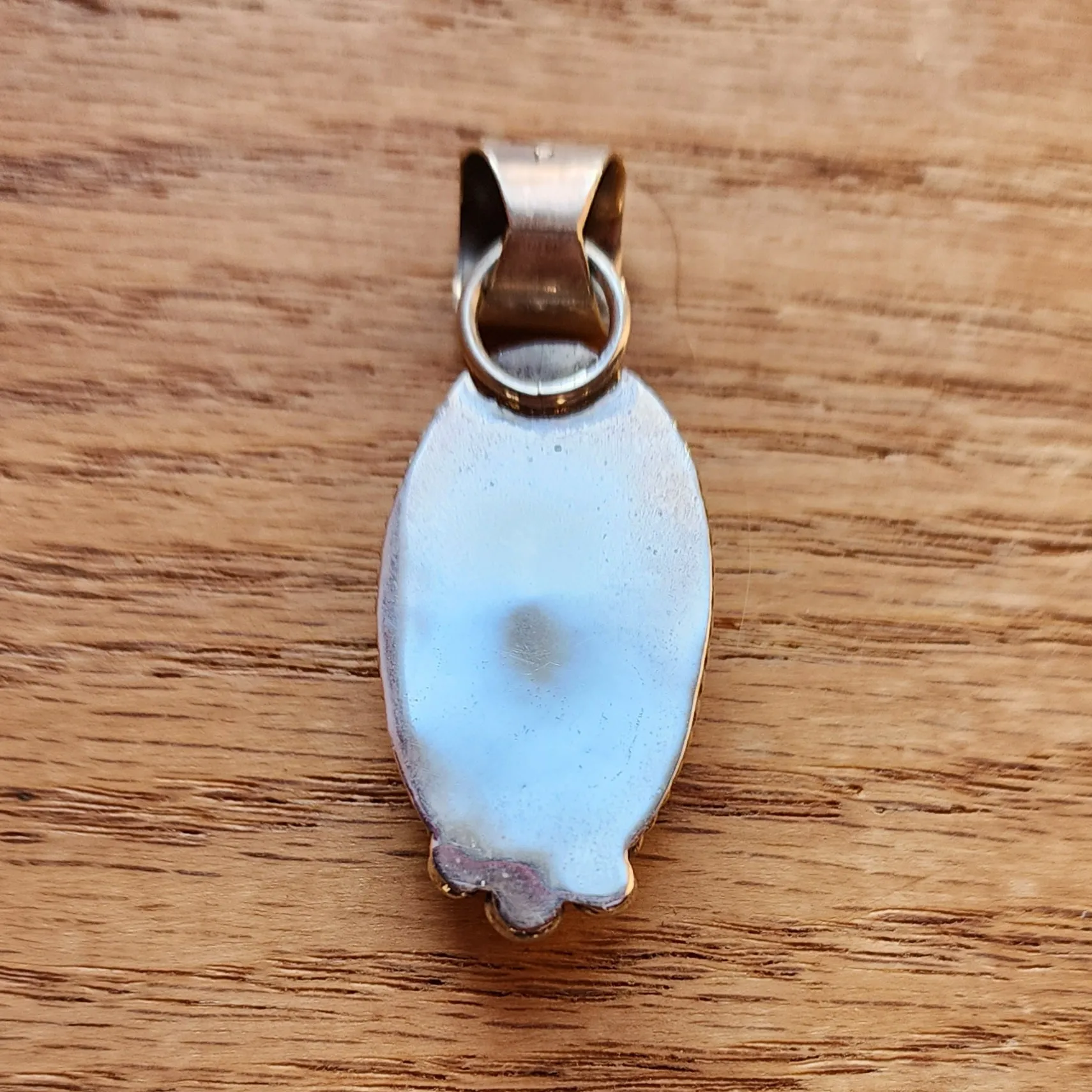 Natural Sleeping Beauty Turquoise Nugget Navajo Pendant