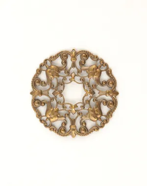 Ornate Wreath Filigree, 49mm, (1pc)