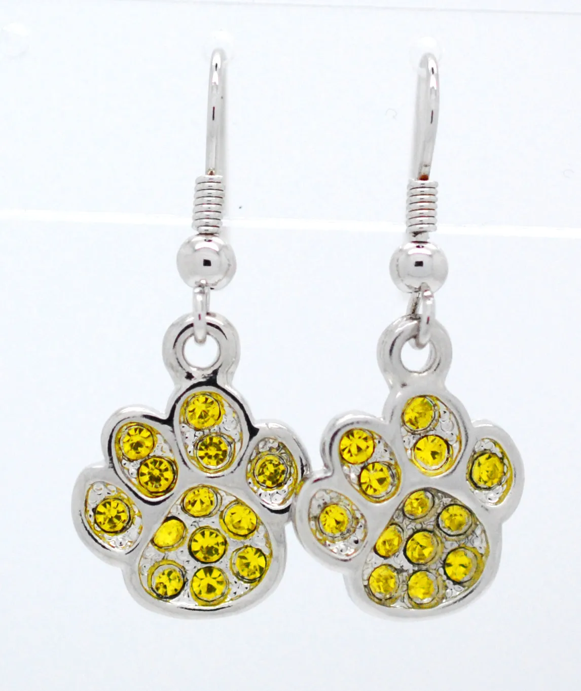 Paw Print Earrings New - DANGLE