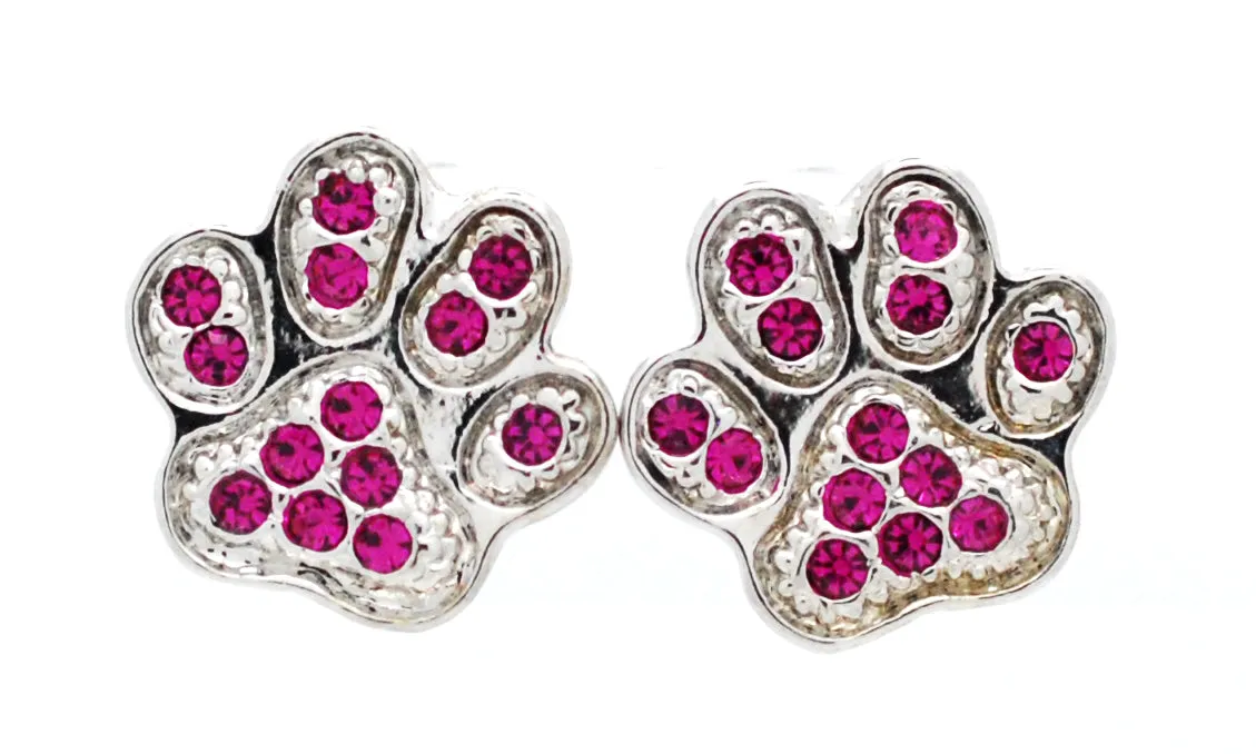 Paw Print Earrings - POST