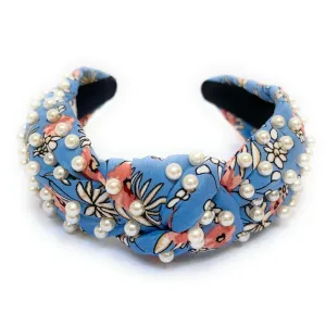 Pearl Floral Knot Headband
