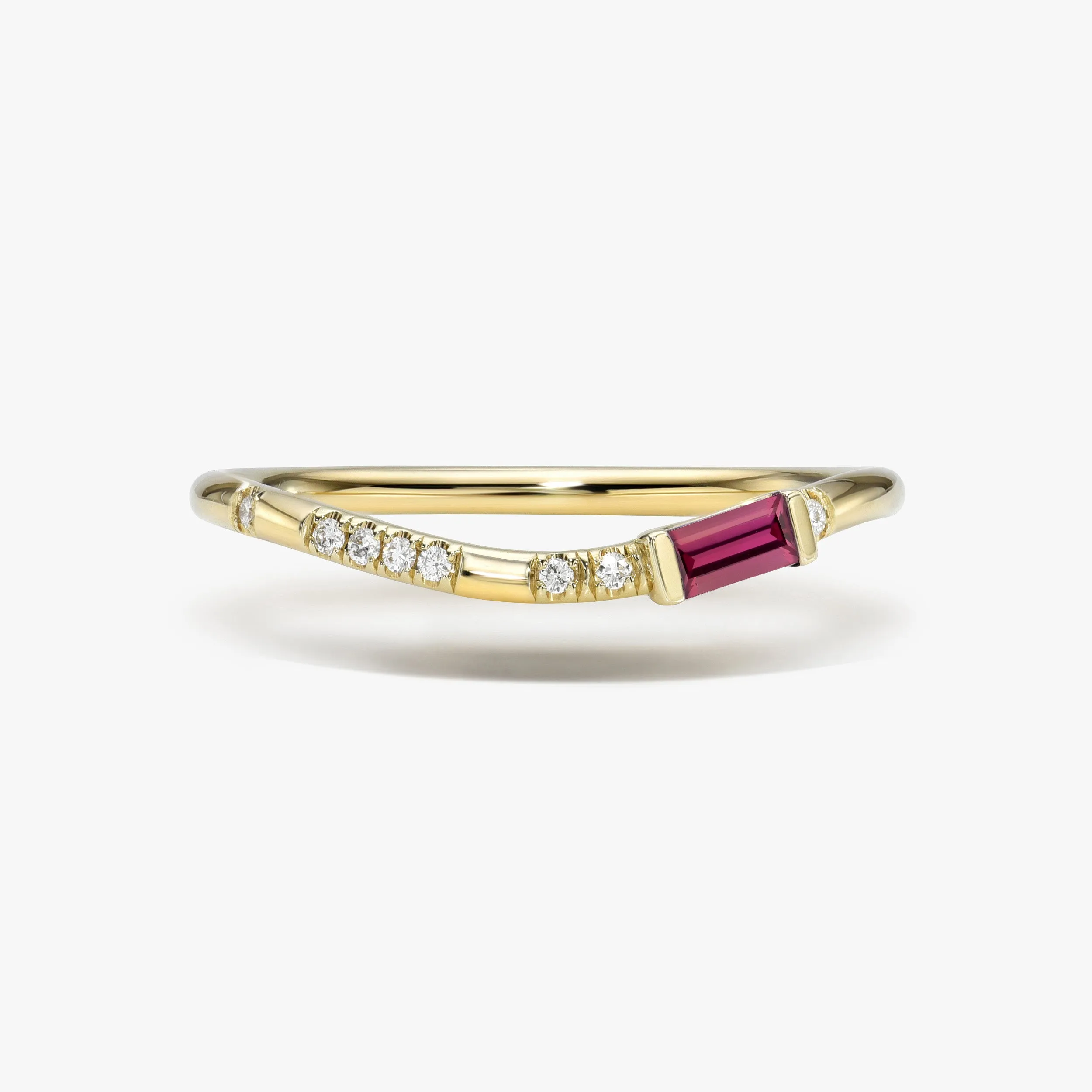 Pleiades Ellipse Birthstone Ring
