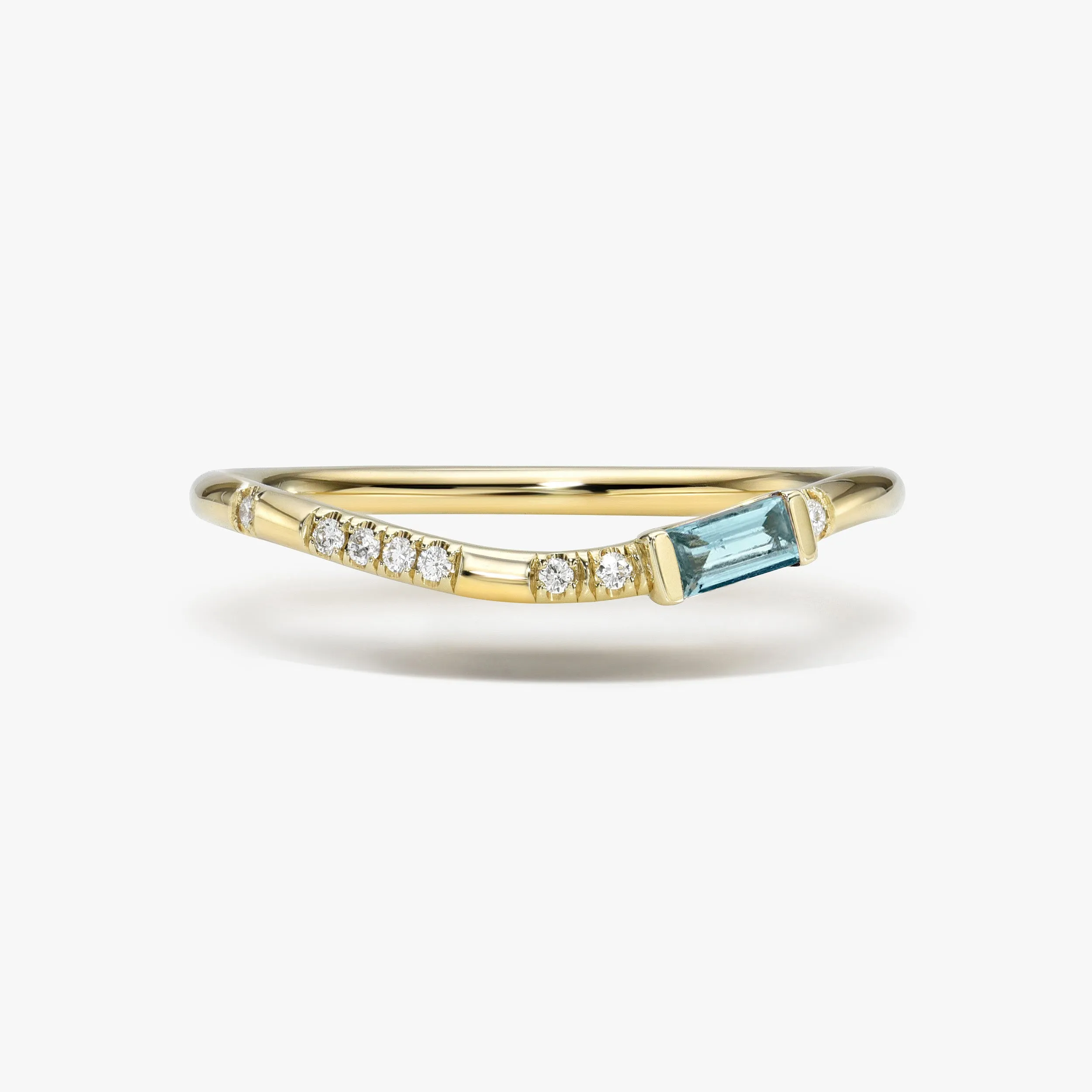 Pleiades Ellipse Birthstone Ring