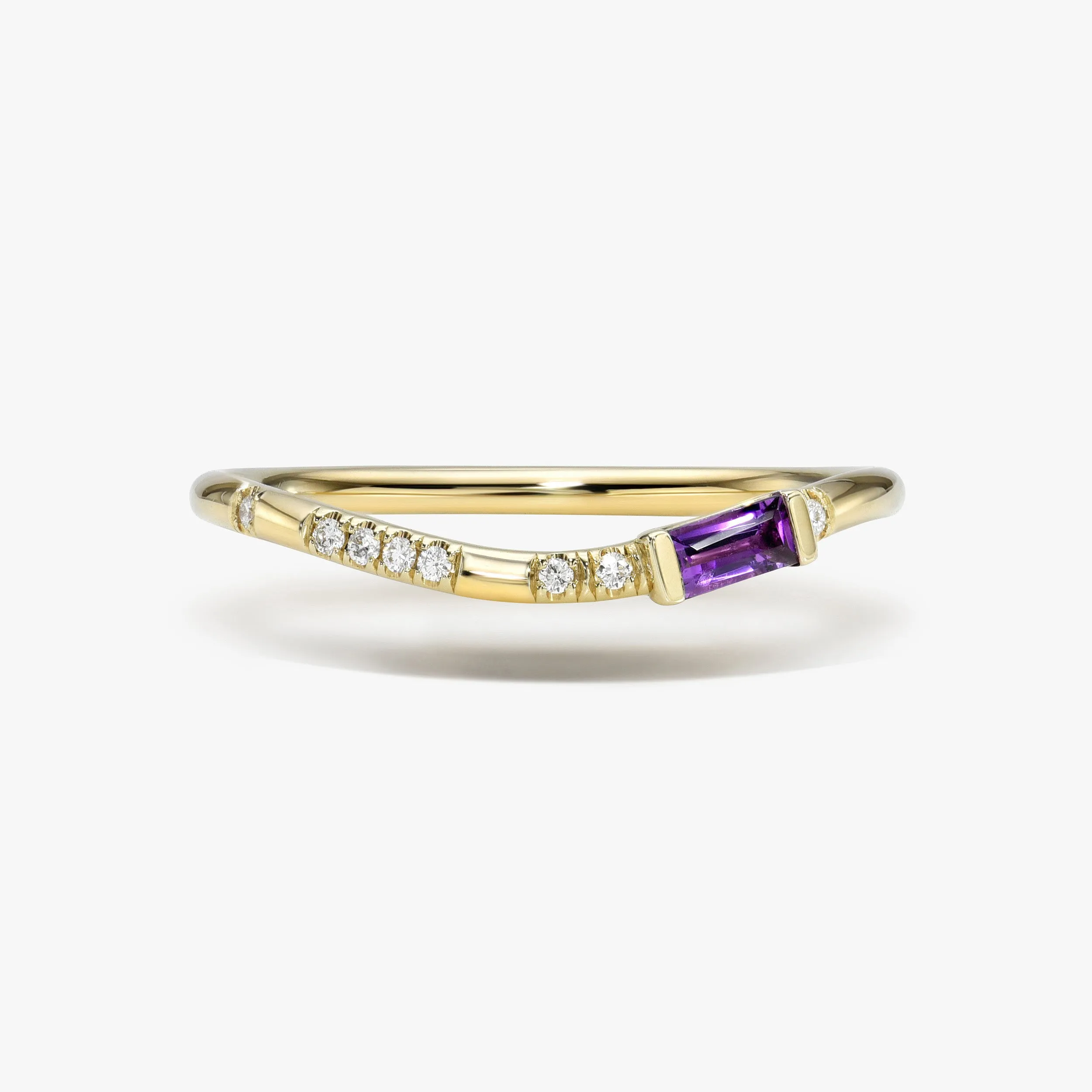 Pleiades Ellipse Birthstone Ring