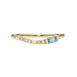 Pleiades Ellipse Birthstone Ring