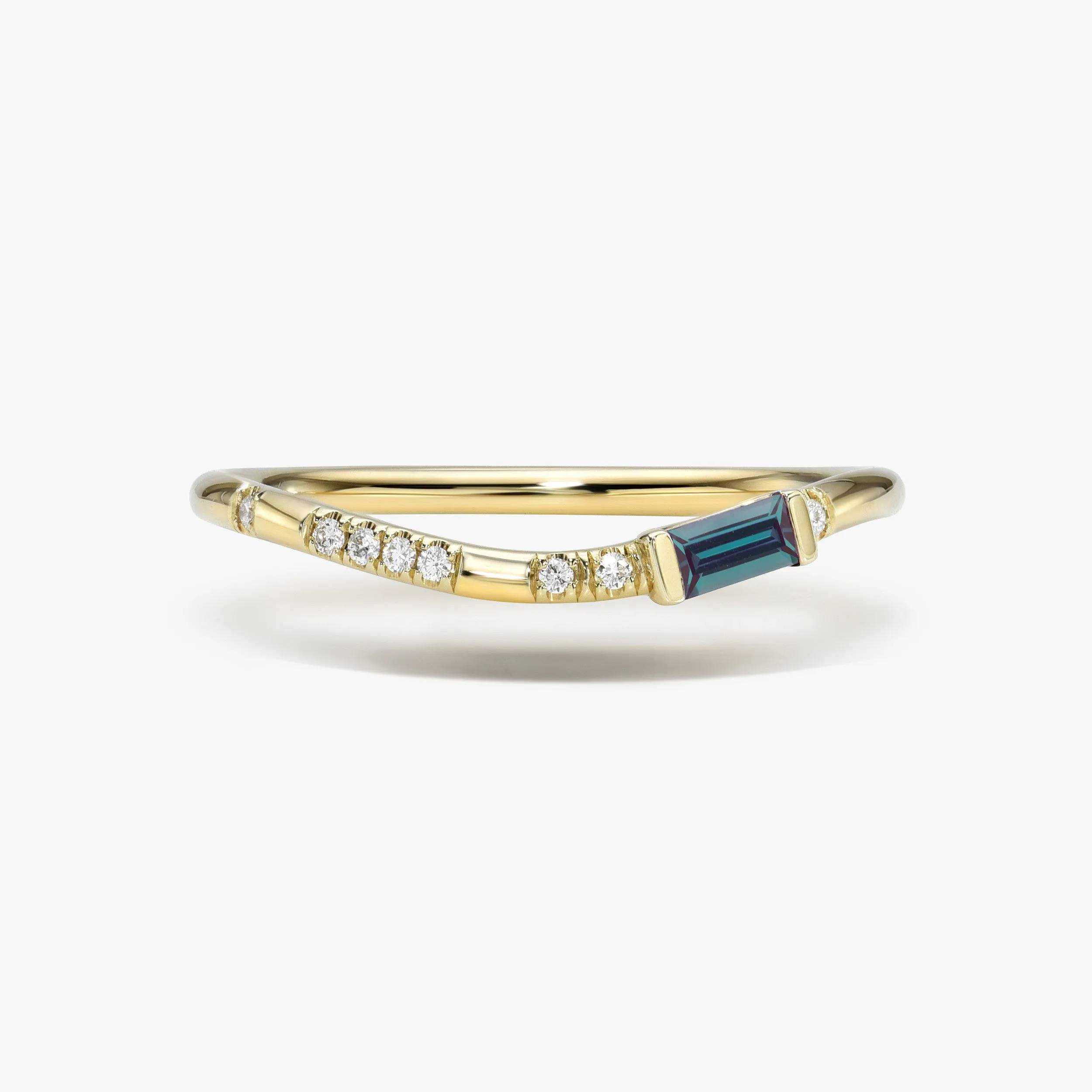 Pleiades Ellipse Birthstone Ring