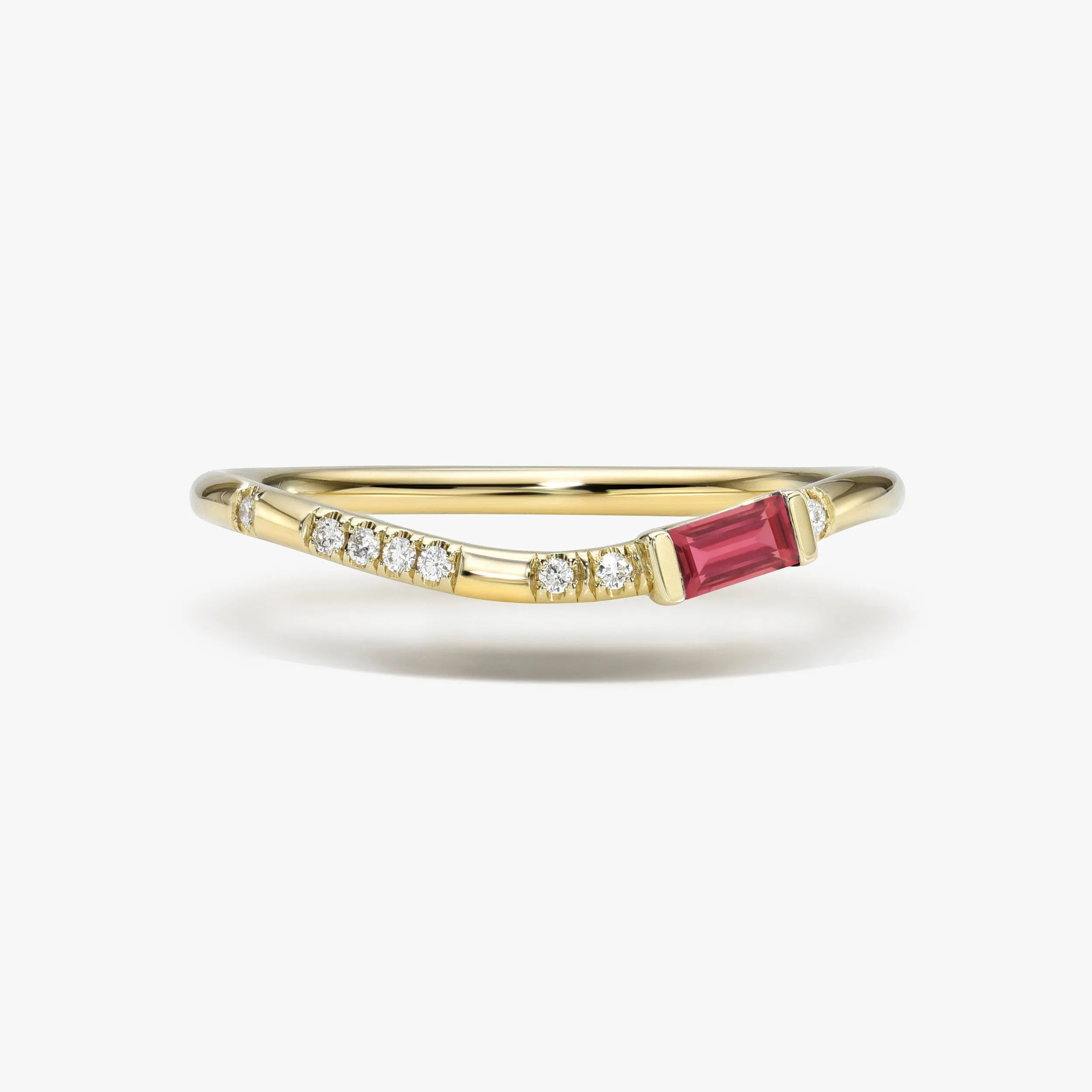 Pleiades Ellipse Birthstone Ring
