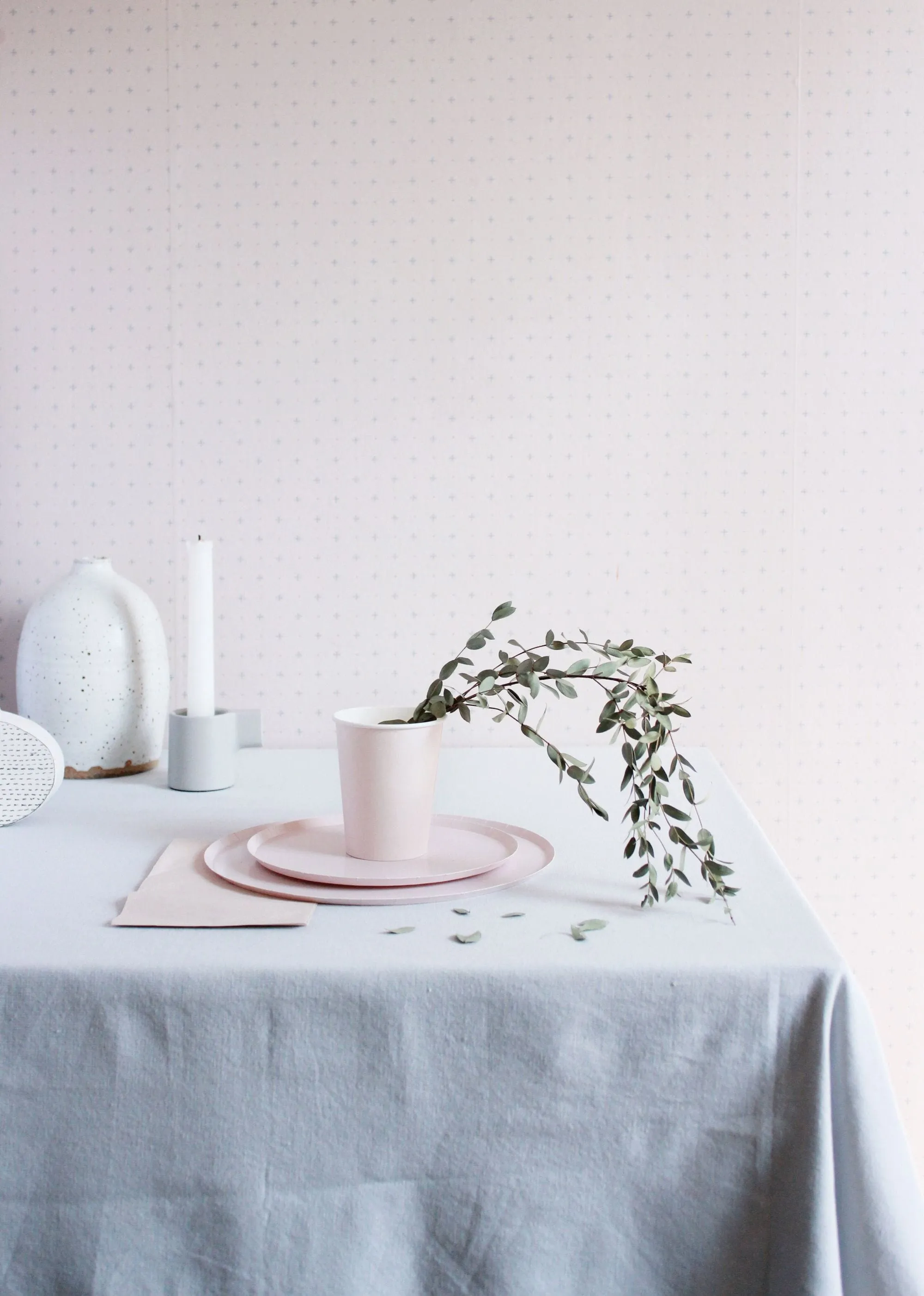Pretty In Pink Plate Set - Large (8 Pack)
