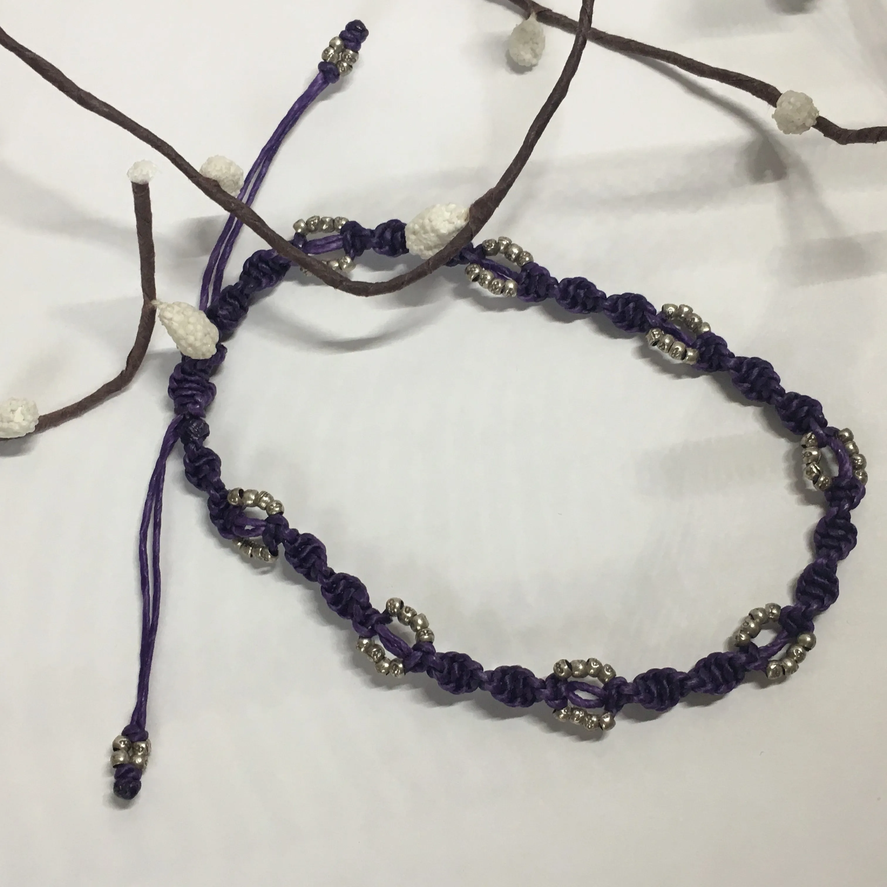 Purple Dayz  Anklet - VANK111