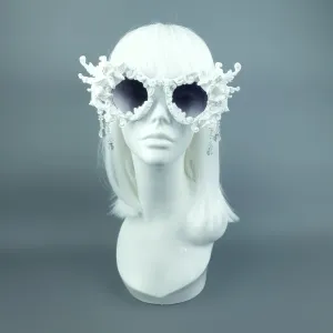 "Callisto" White Cherub & Filigree  Sunglasses