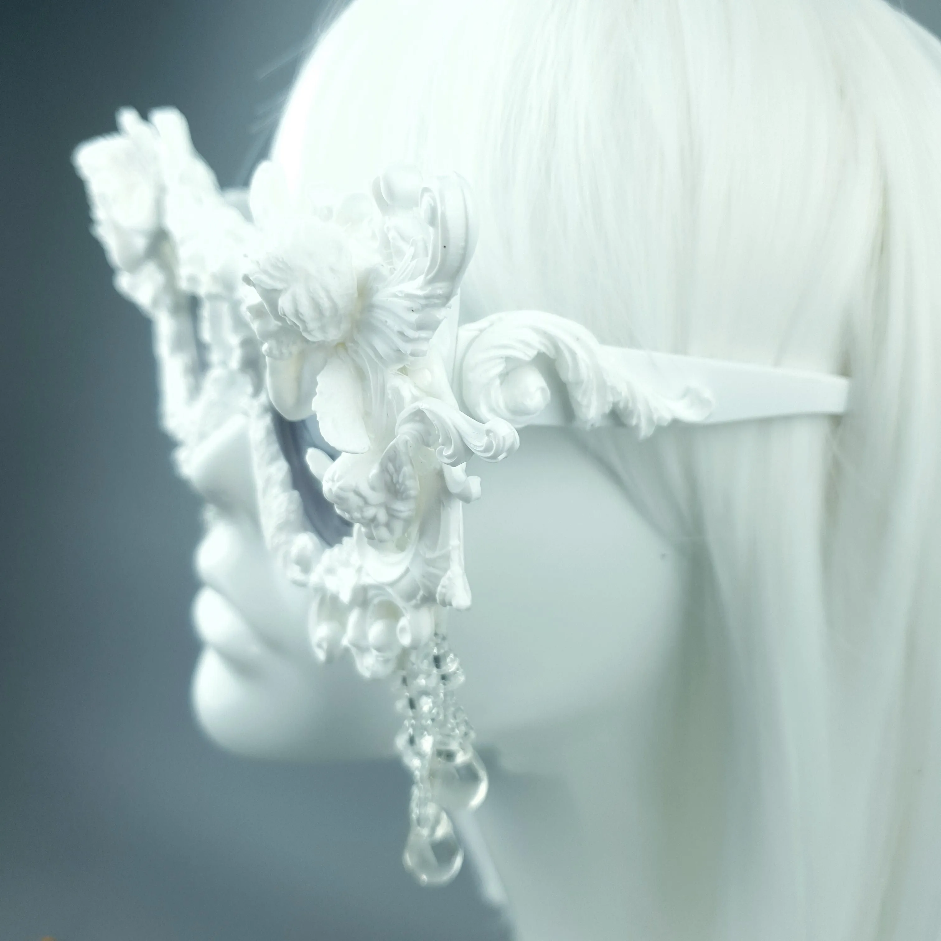 "Callisto" White Cherub & Filigree  Sunglasses