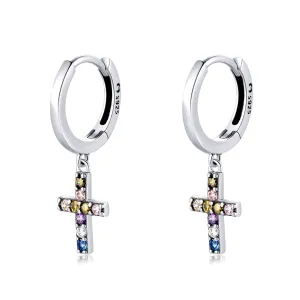 "Color Cross" Earrings