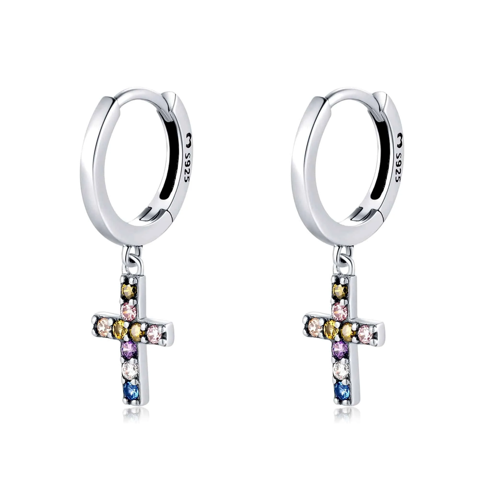 "Color Cross" Earrings