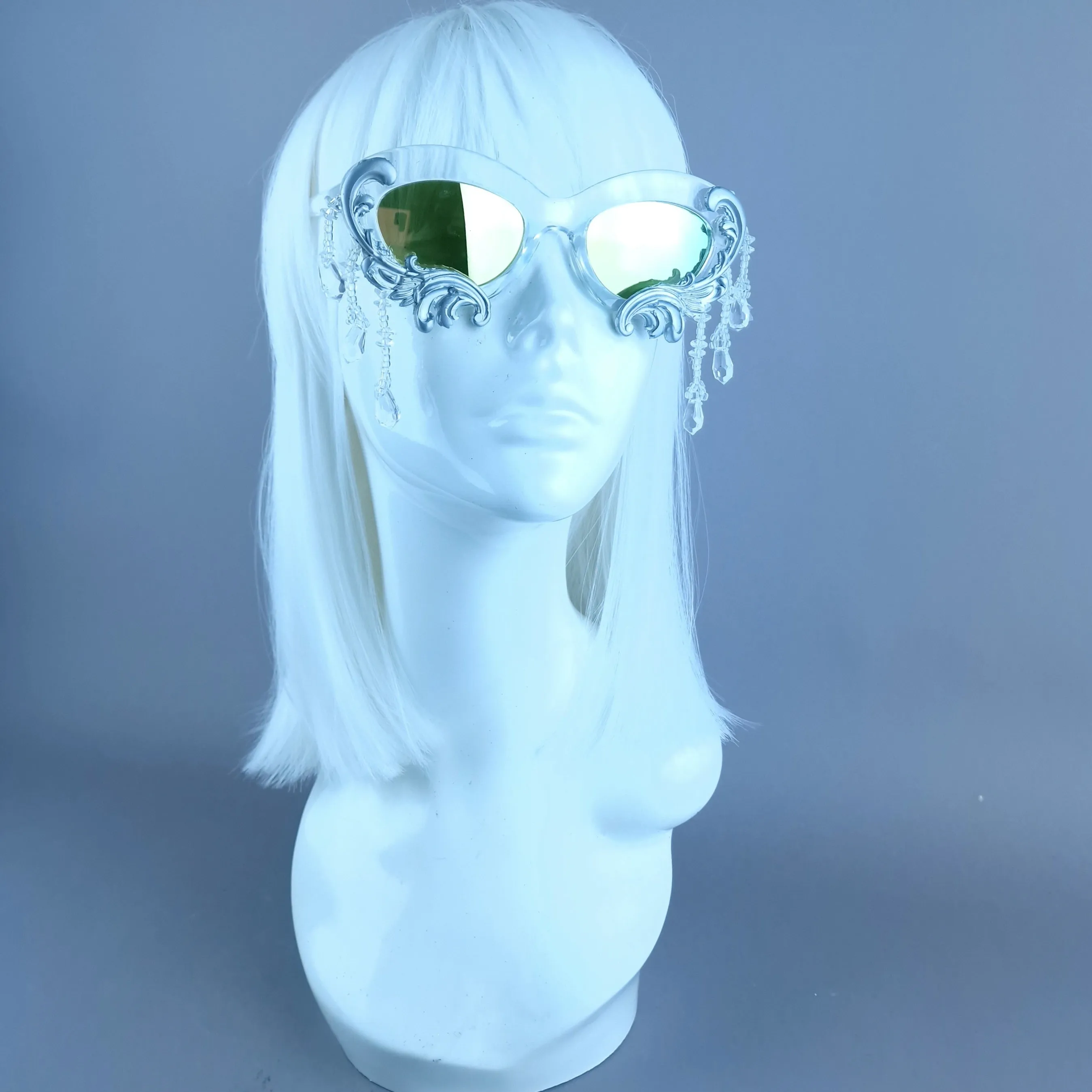 "Fianna" Silver Filigree  Beading Sunglasses