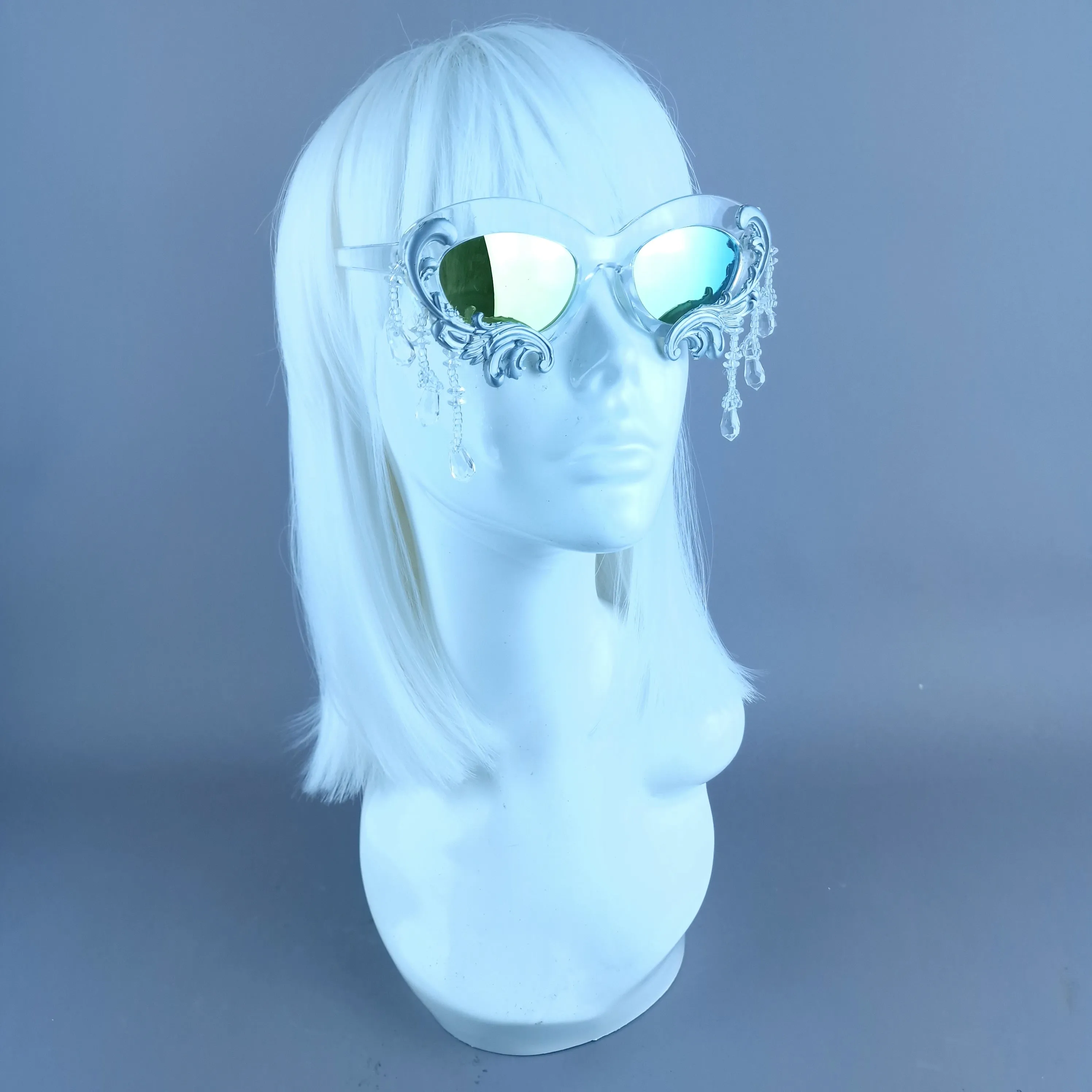 "Fianna" Silver Filigree  Beading Sunglasses