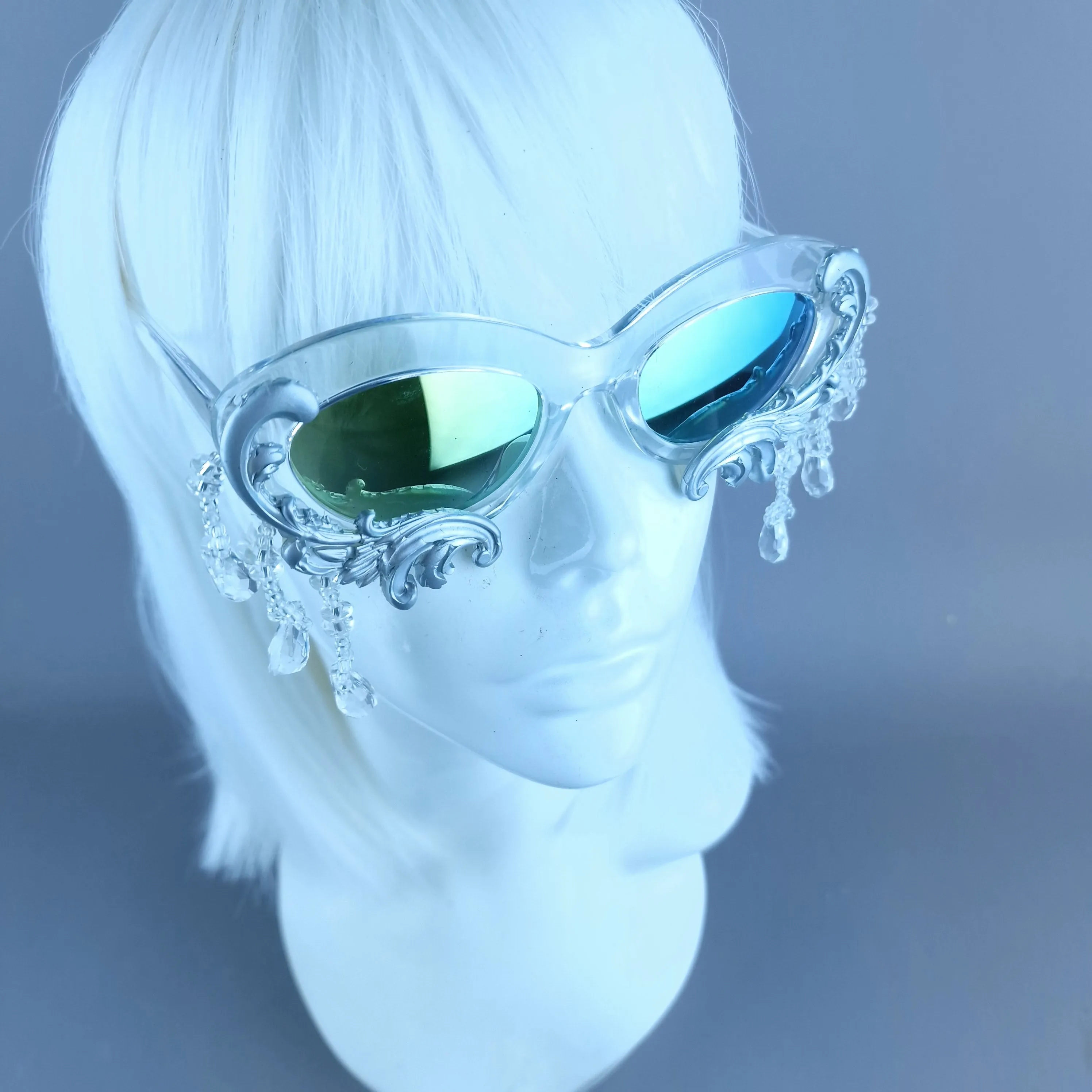 "Fianna" Silver Filigree  Beading Sunglasses