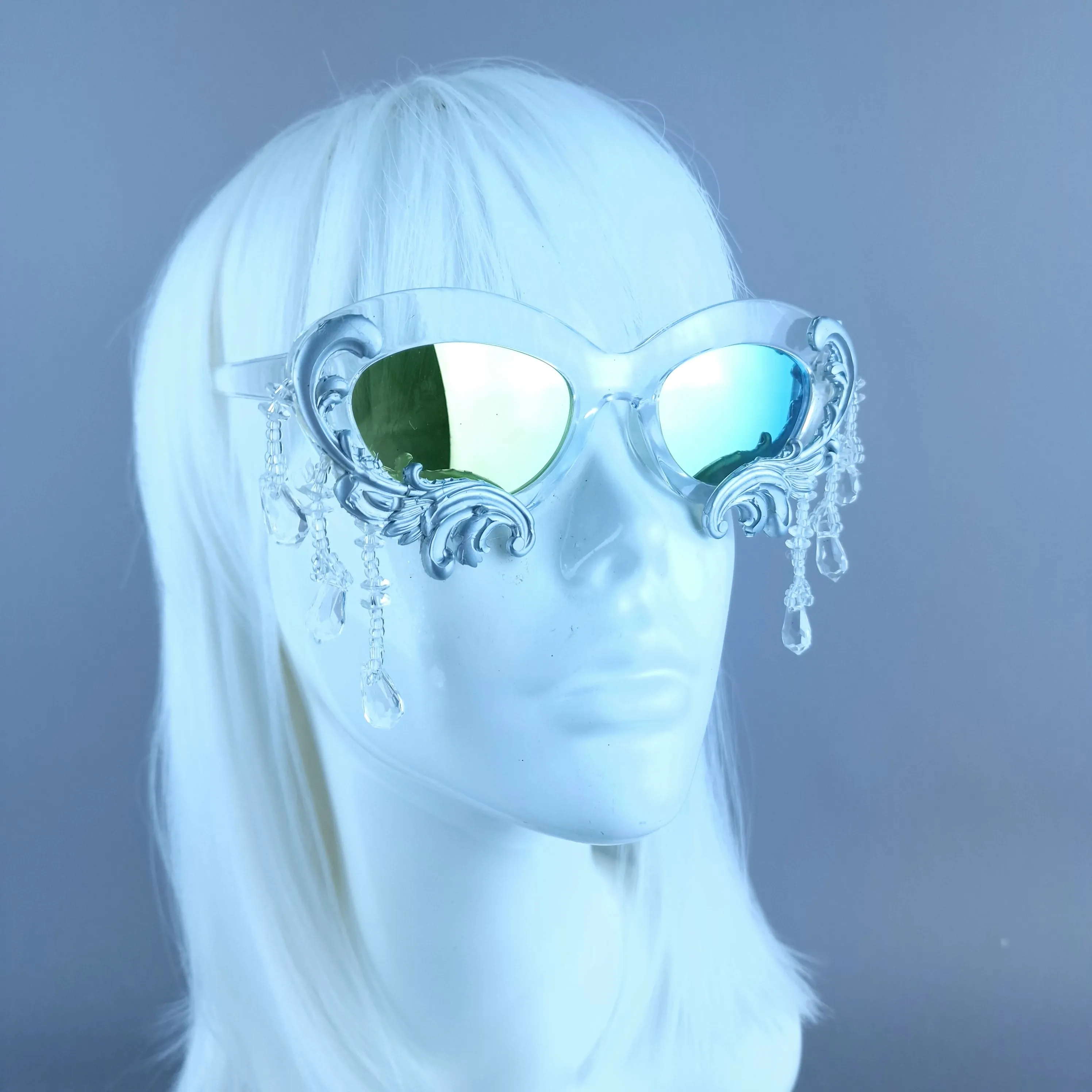 "Fianna" Silver Filigree  Beading Sunglasses