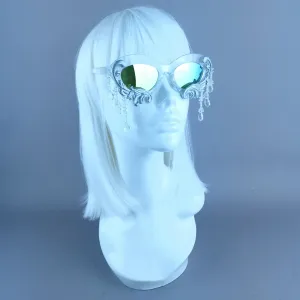 "Fianna" Silver Filigree  Beading Sunglasses