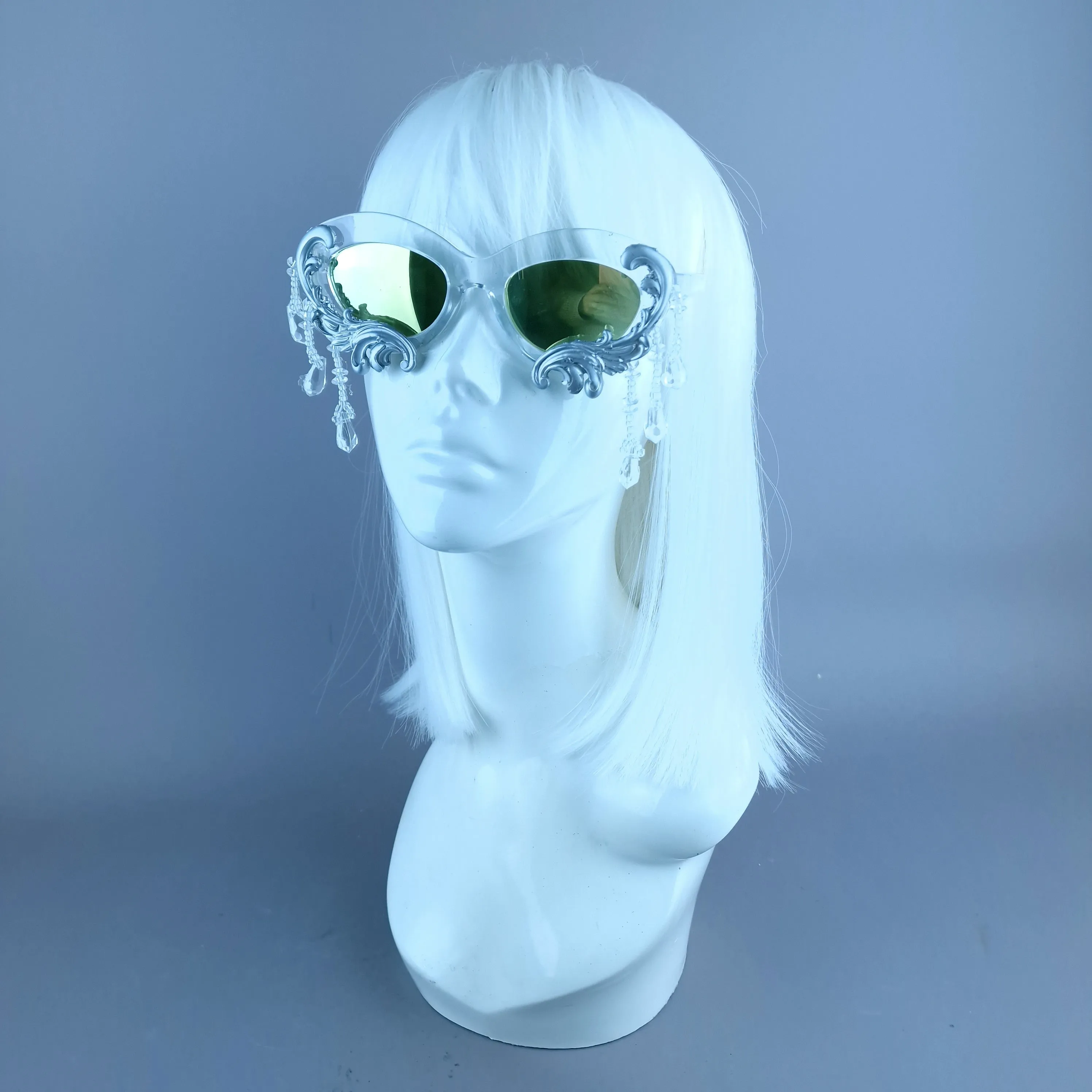 "Fianna" Silver Filigree  Beading Sunglasses