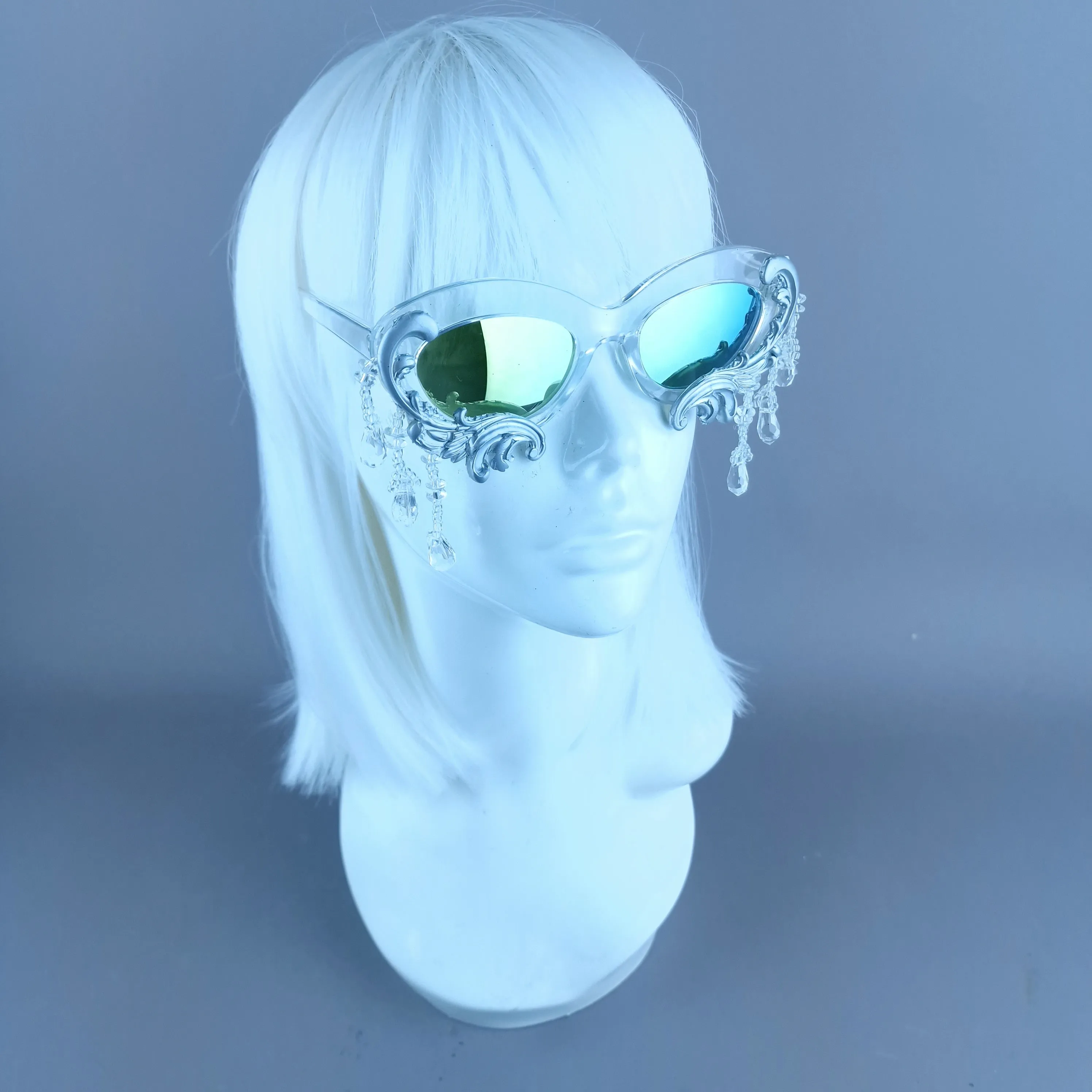 "Fianna" Silver Filigree  Beading Sunglasses