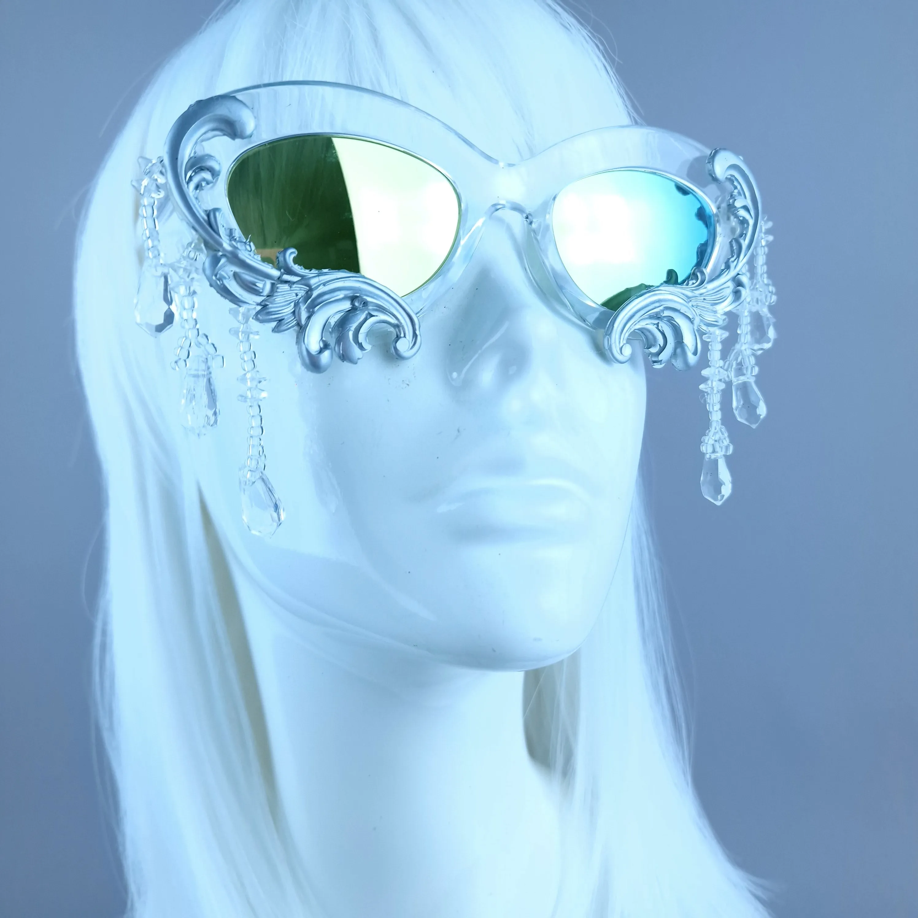 "Fianna" Silver Filigree  Beading Sunglasses
