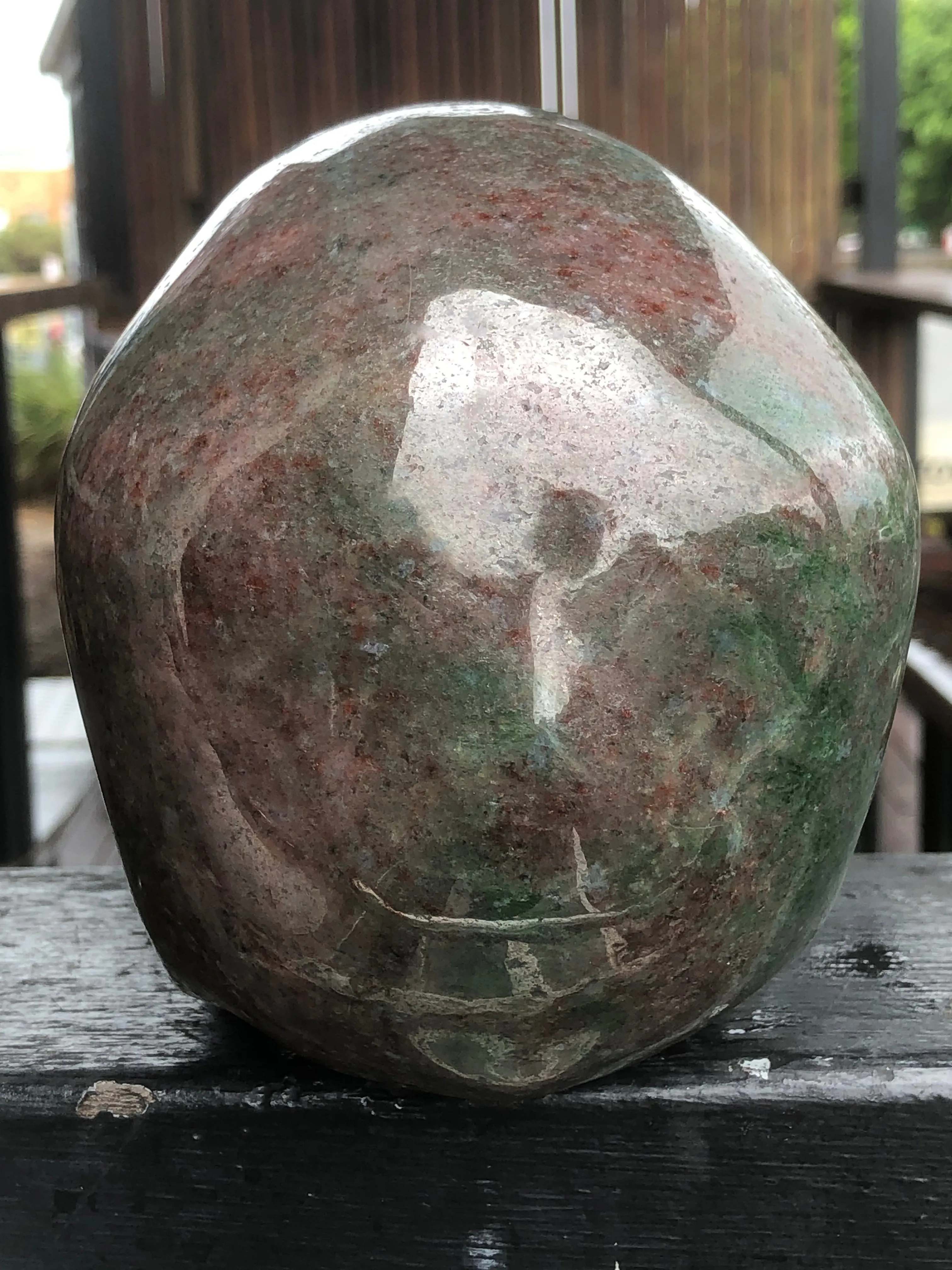 Red and Green Garnet in Matrix Skull [1k1551]