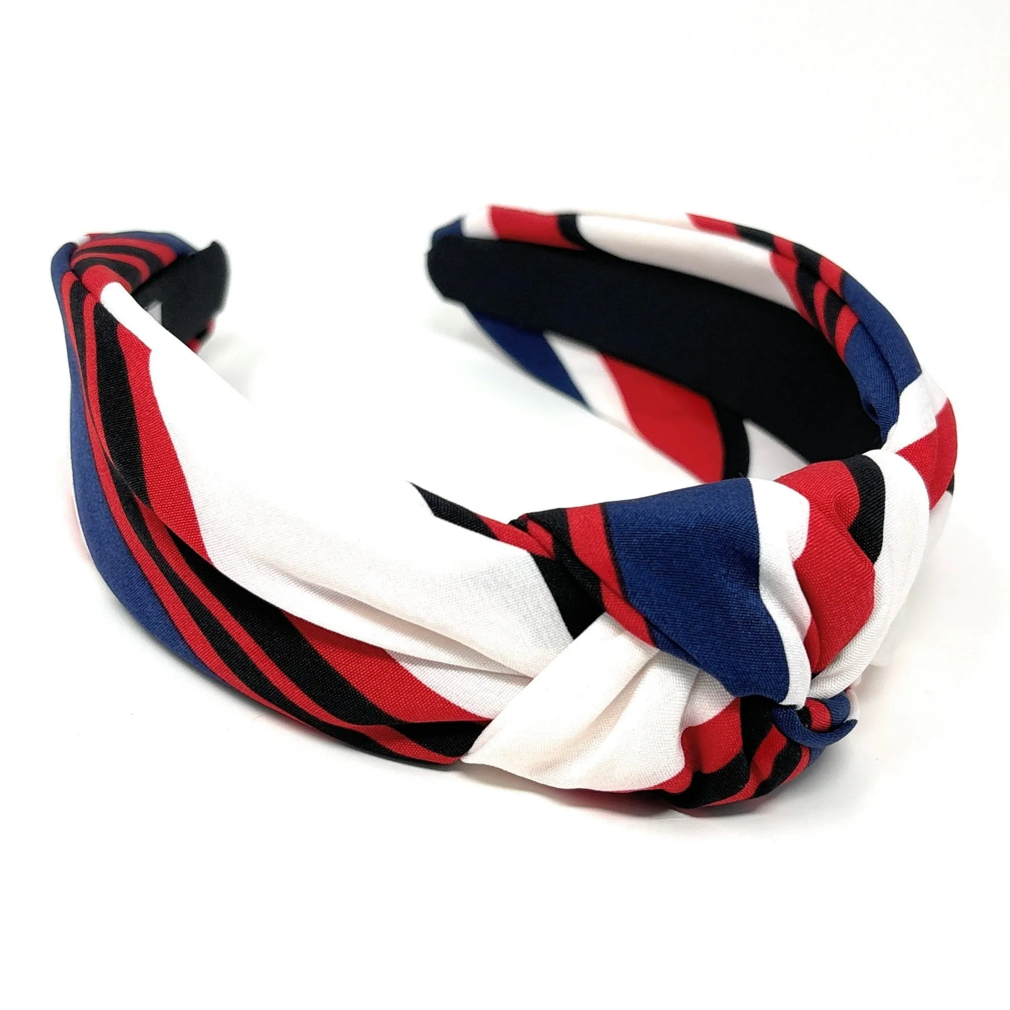 Red Blue White Top Knot Headband