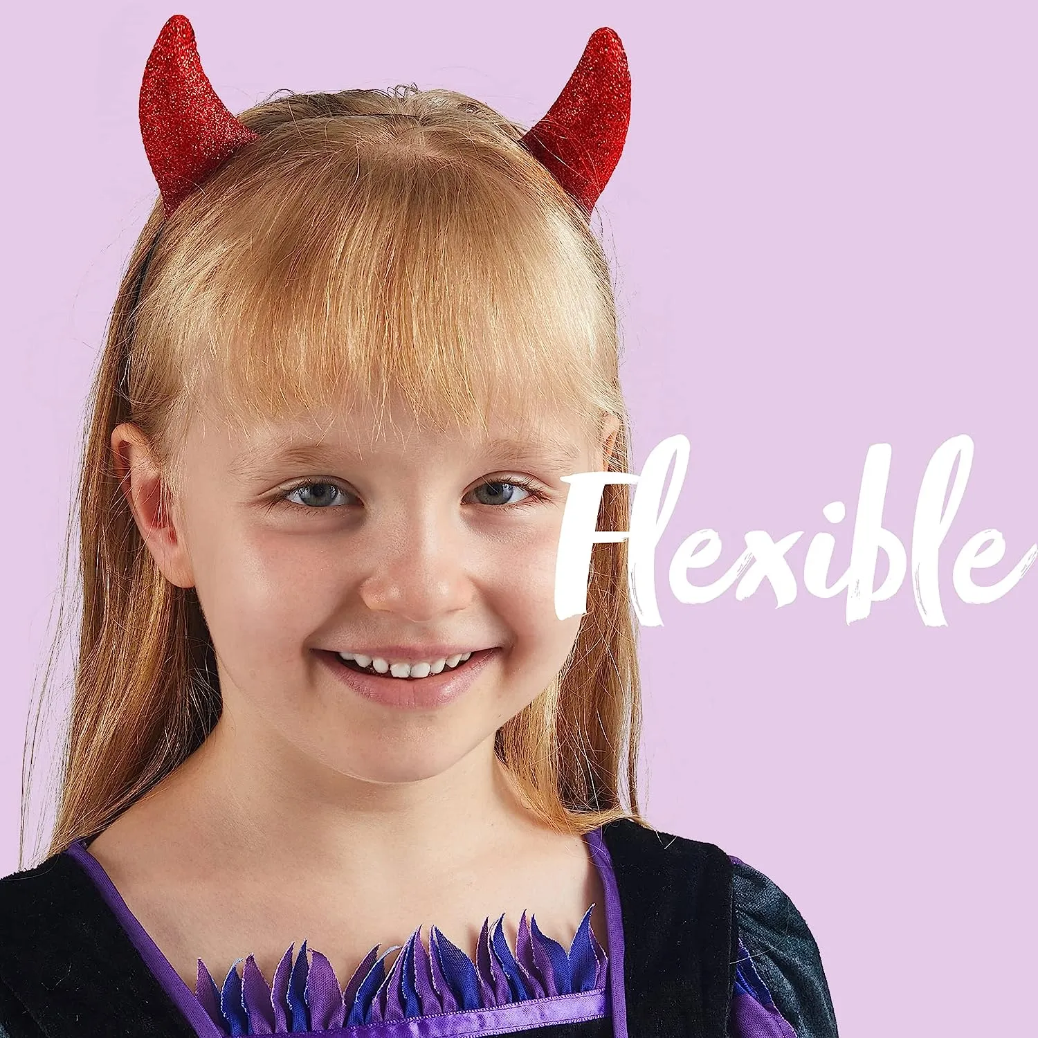 Red Demon Horns Headband