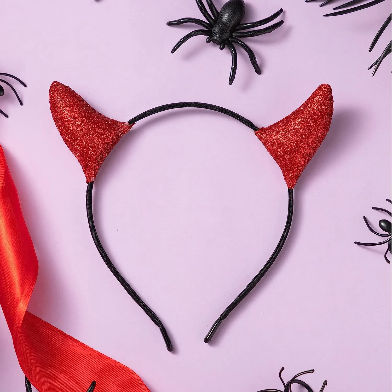 Red Demon Horns Headband