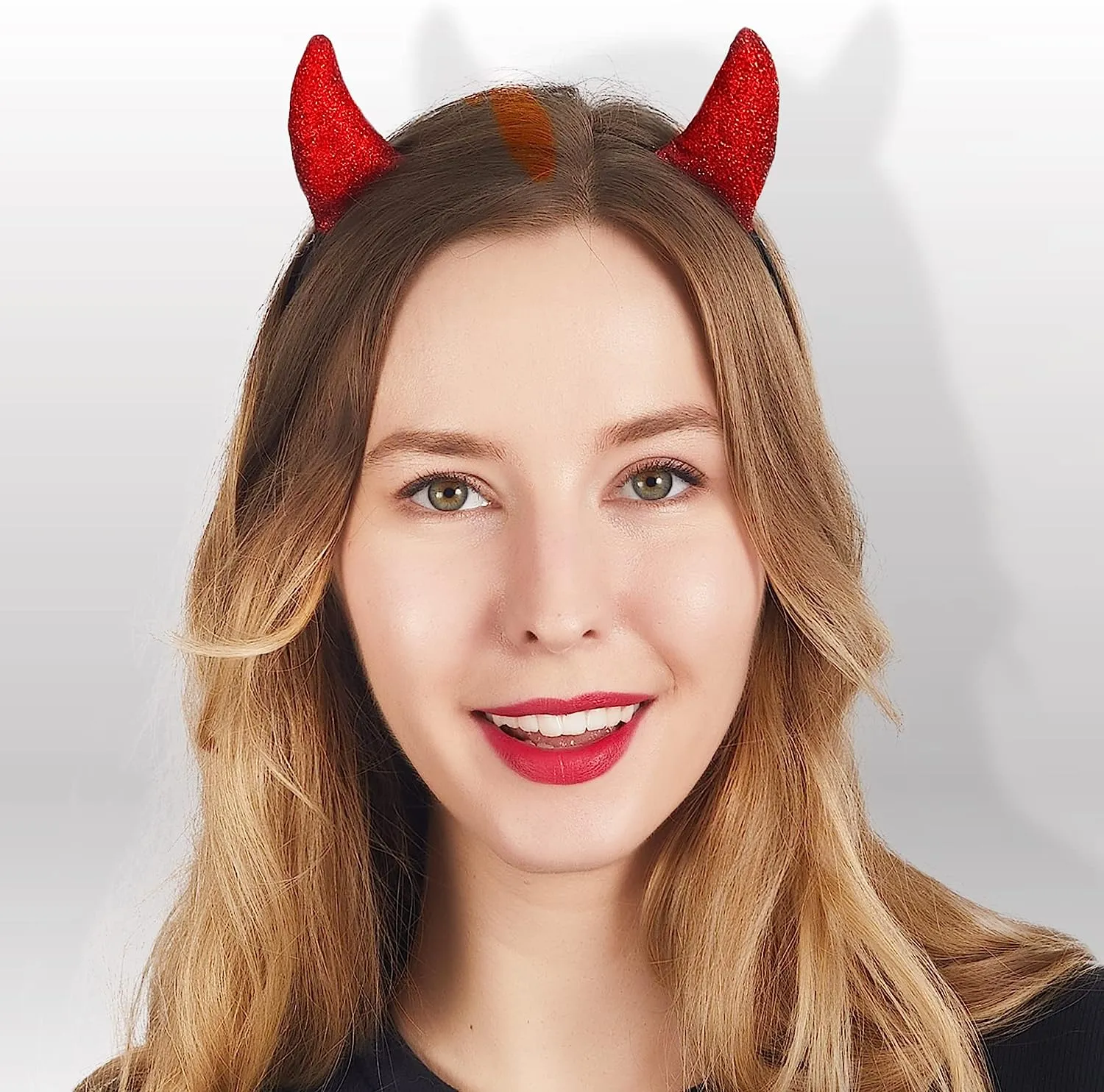 Red Demon Horns Headband