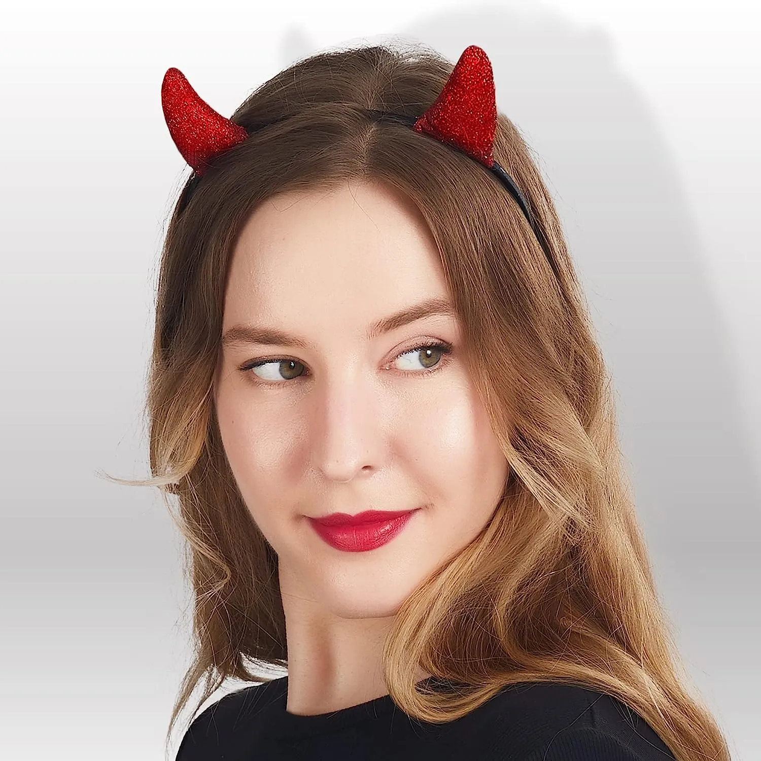 Red Demon Horns Headband