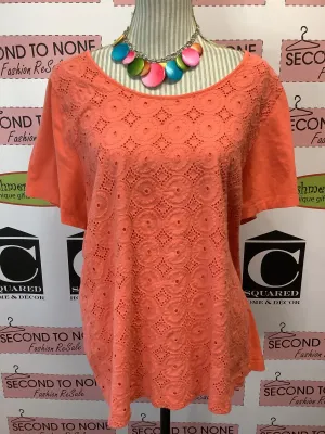 Reitmans Coral Top (Size 3X)