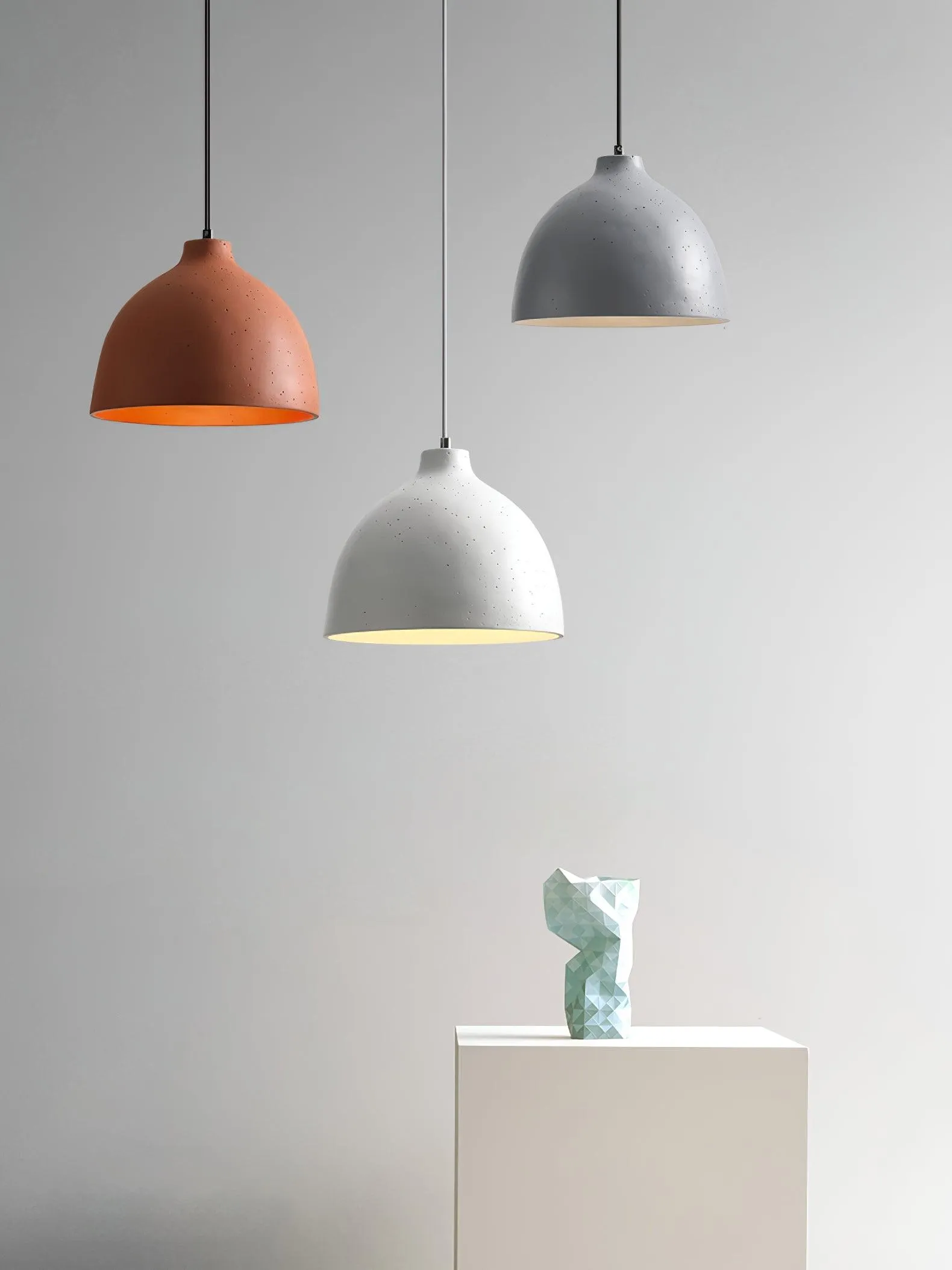 Resin Bowl Pendant Lamp