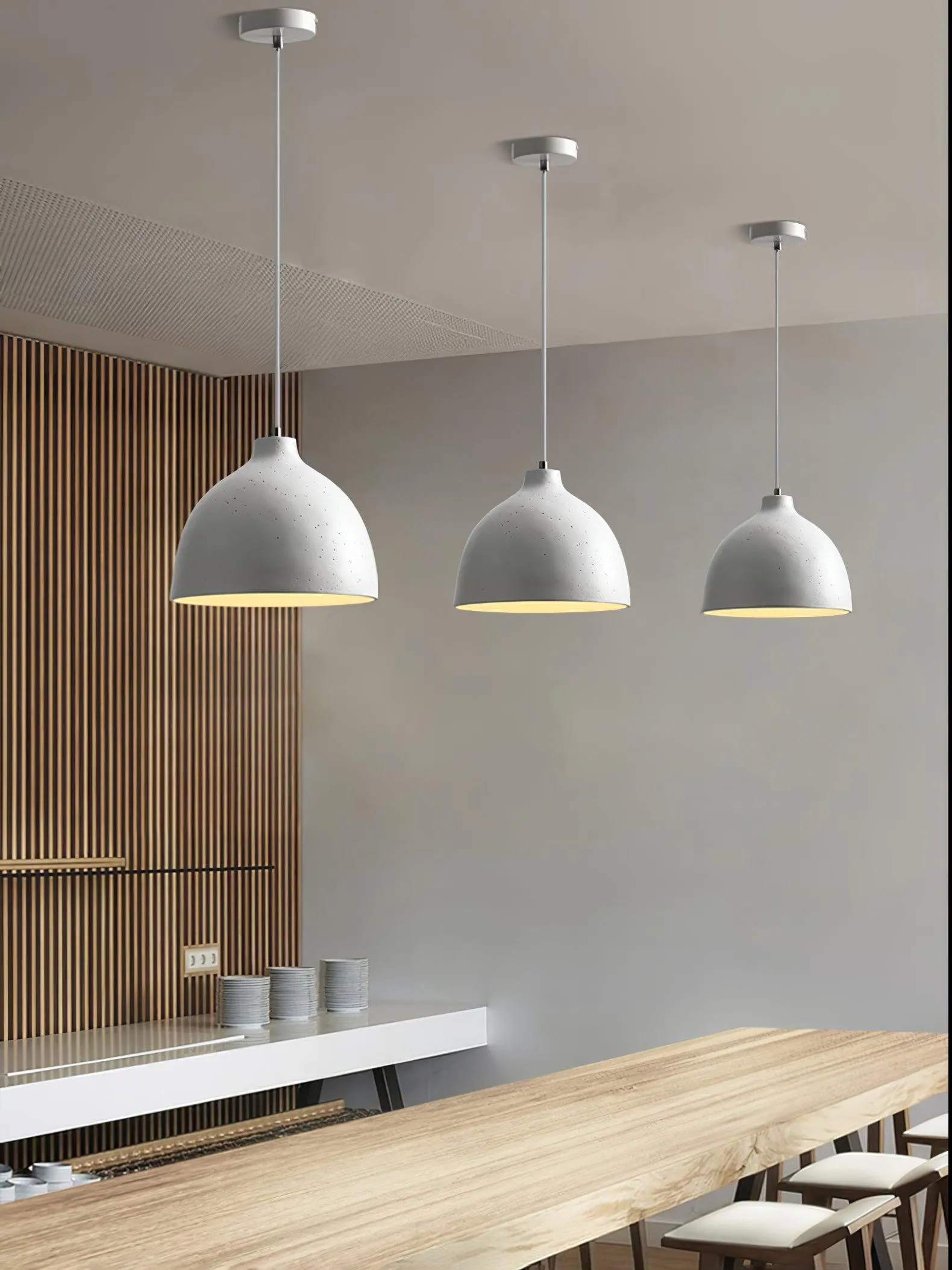 Resin Bowl Pendant Lamp