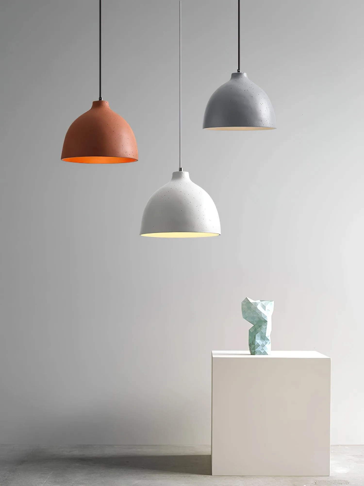 Resin Bowl Pendant Lamp