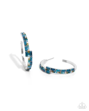 Ritzy Reputation - Blue Earrings - Paparazzi Accessories