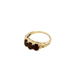 Rose Garnet Ring 14K