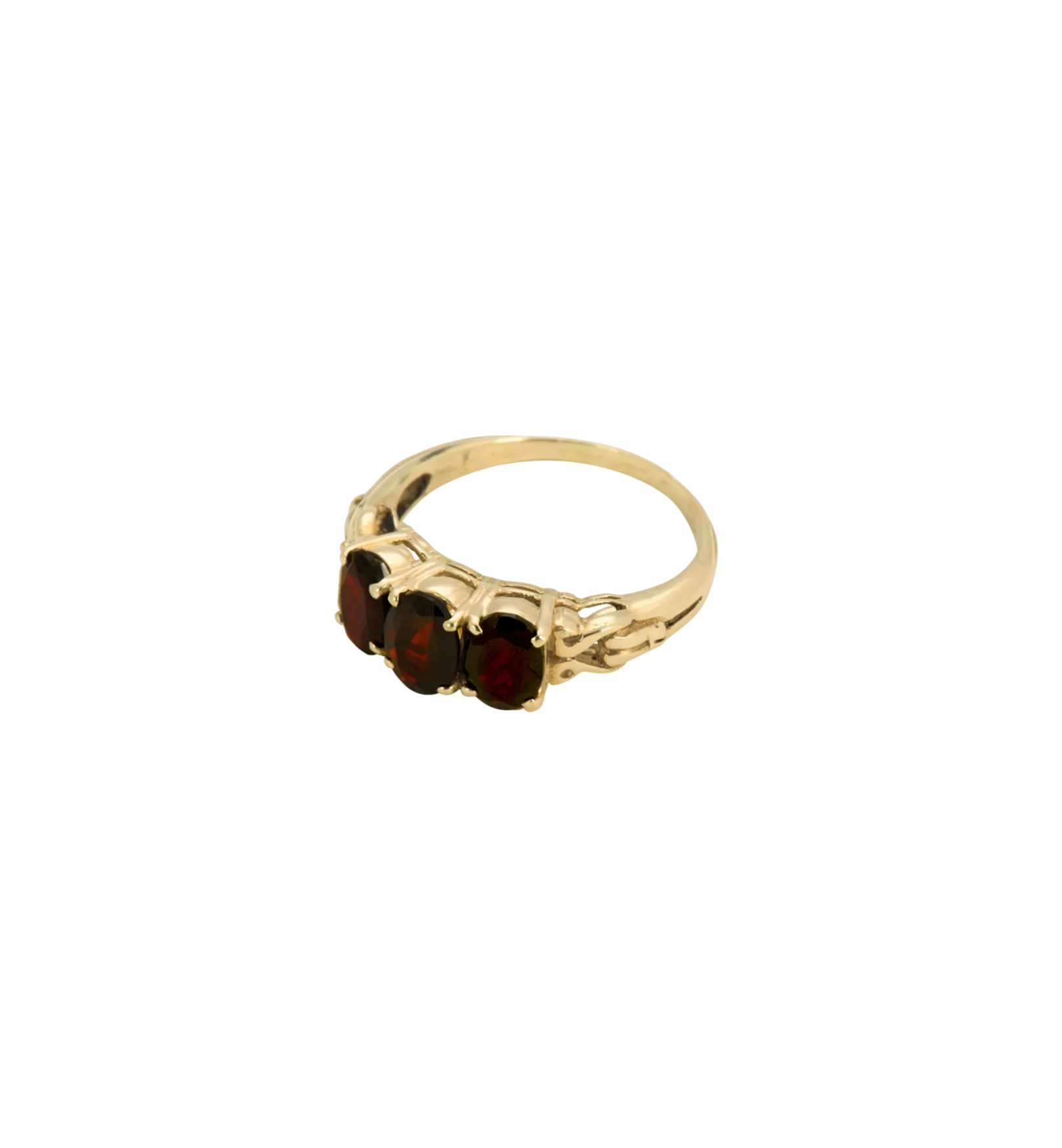 Rose Garnet Ring 14K