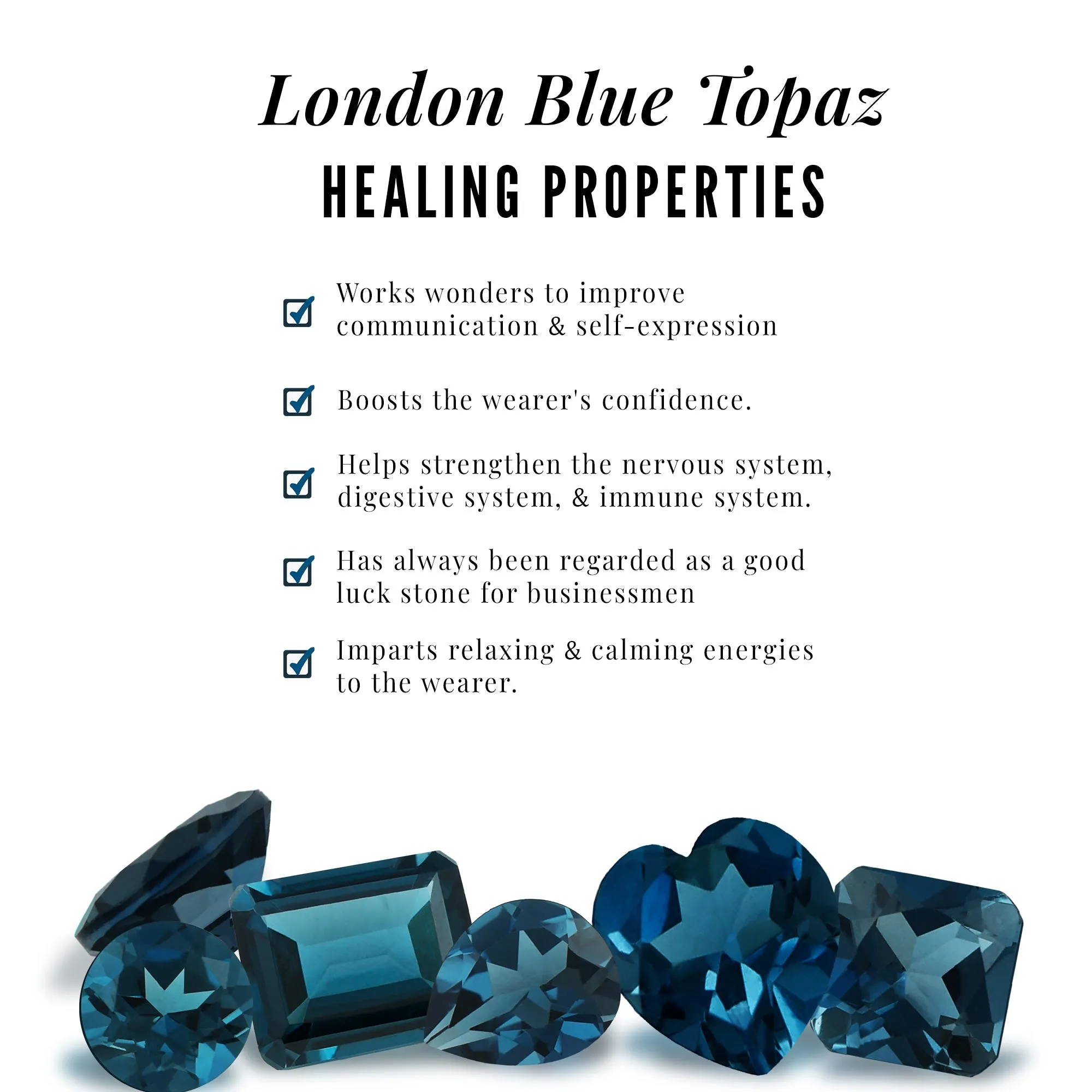 Round London Blue Topaz Bypass Flower Ring with Diamond