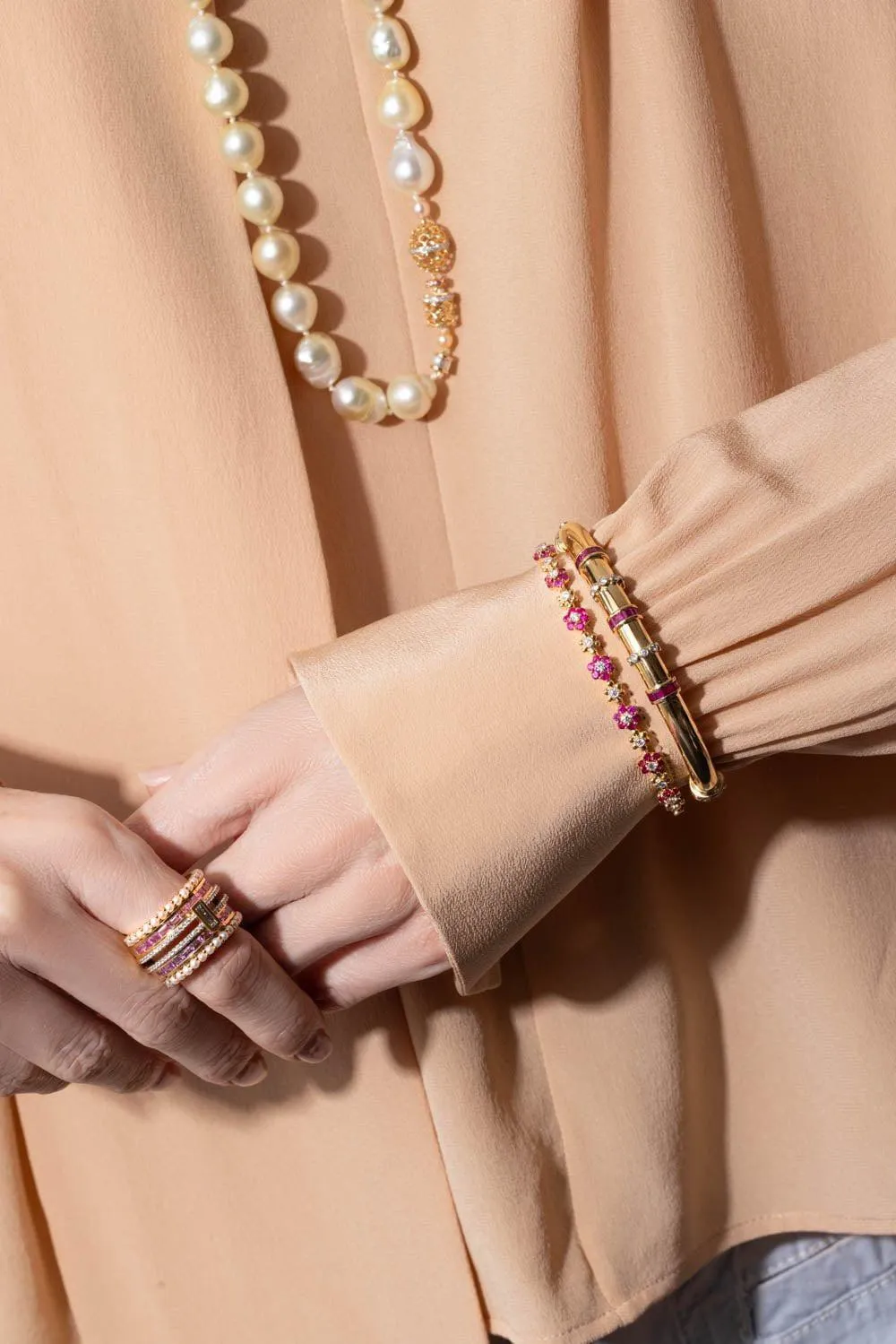 Ruby Diamond Paro Bracelet