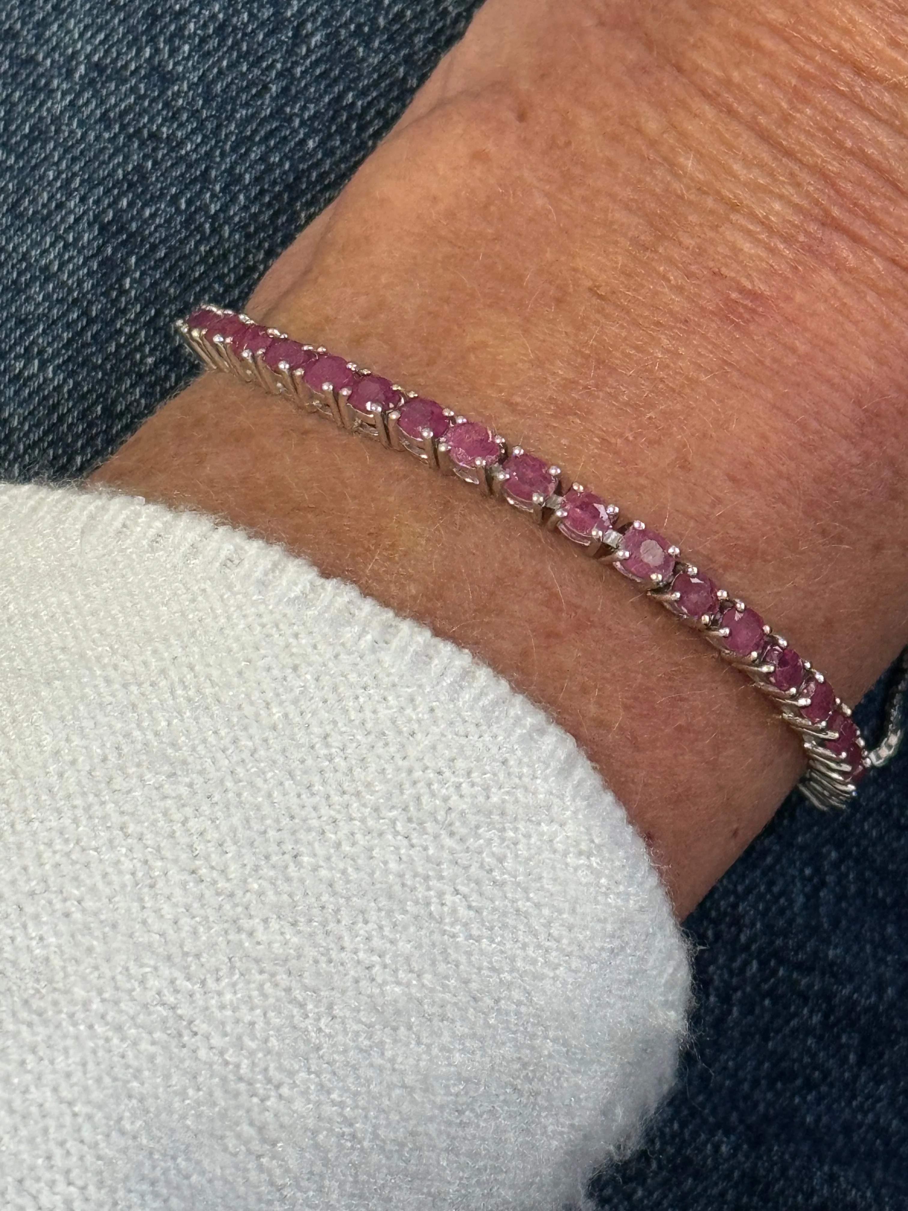 Ruby Tennis Bracelet